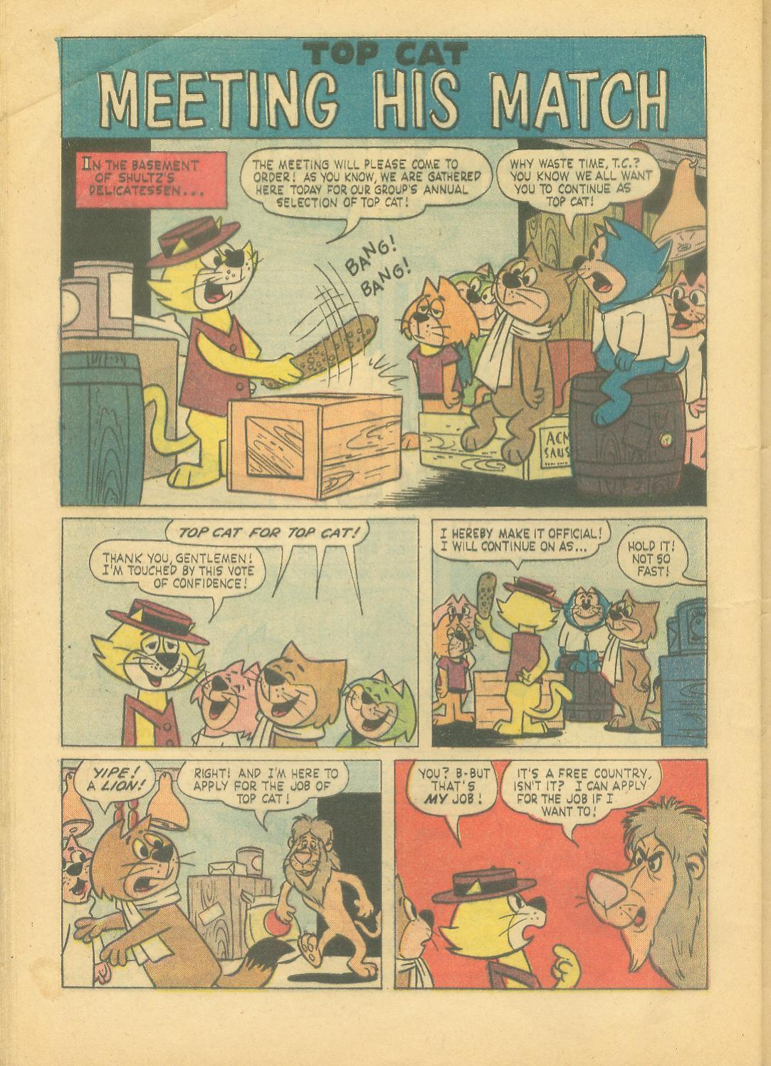 Read online Top Cat (1962) comic -  Issue #1 - 28
