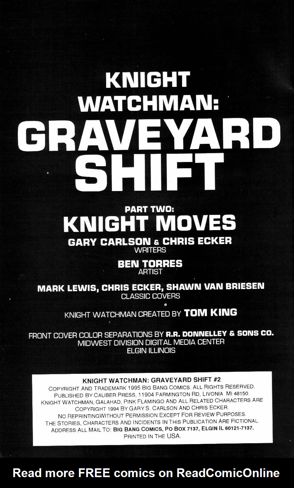 Read online Knight Watchman: Graveyard Shift comic -  Issue #2 - 2