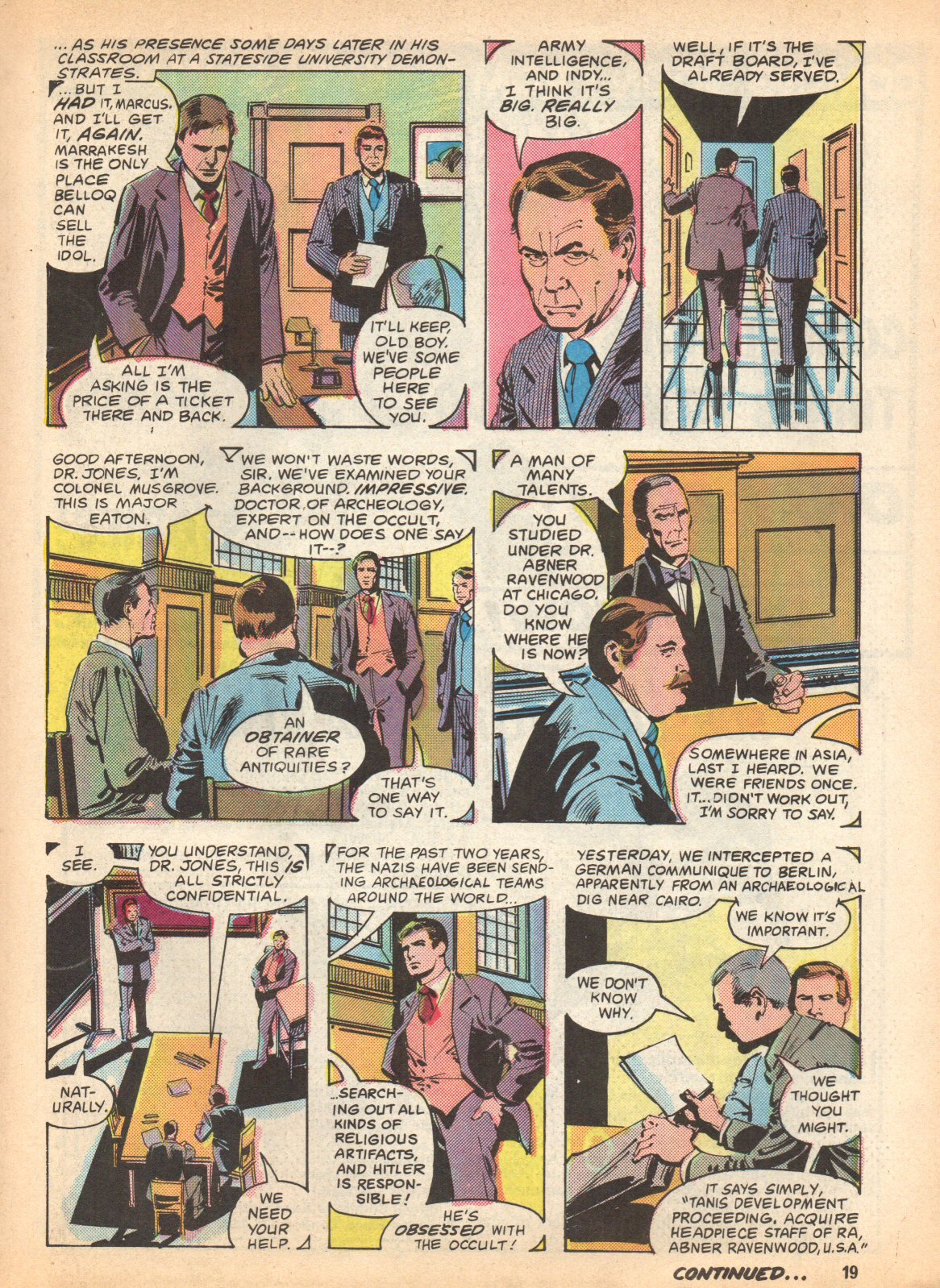 Read online Indiana Jones comic -  Issue #7 - 19