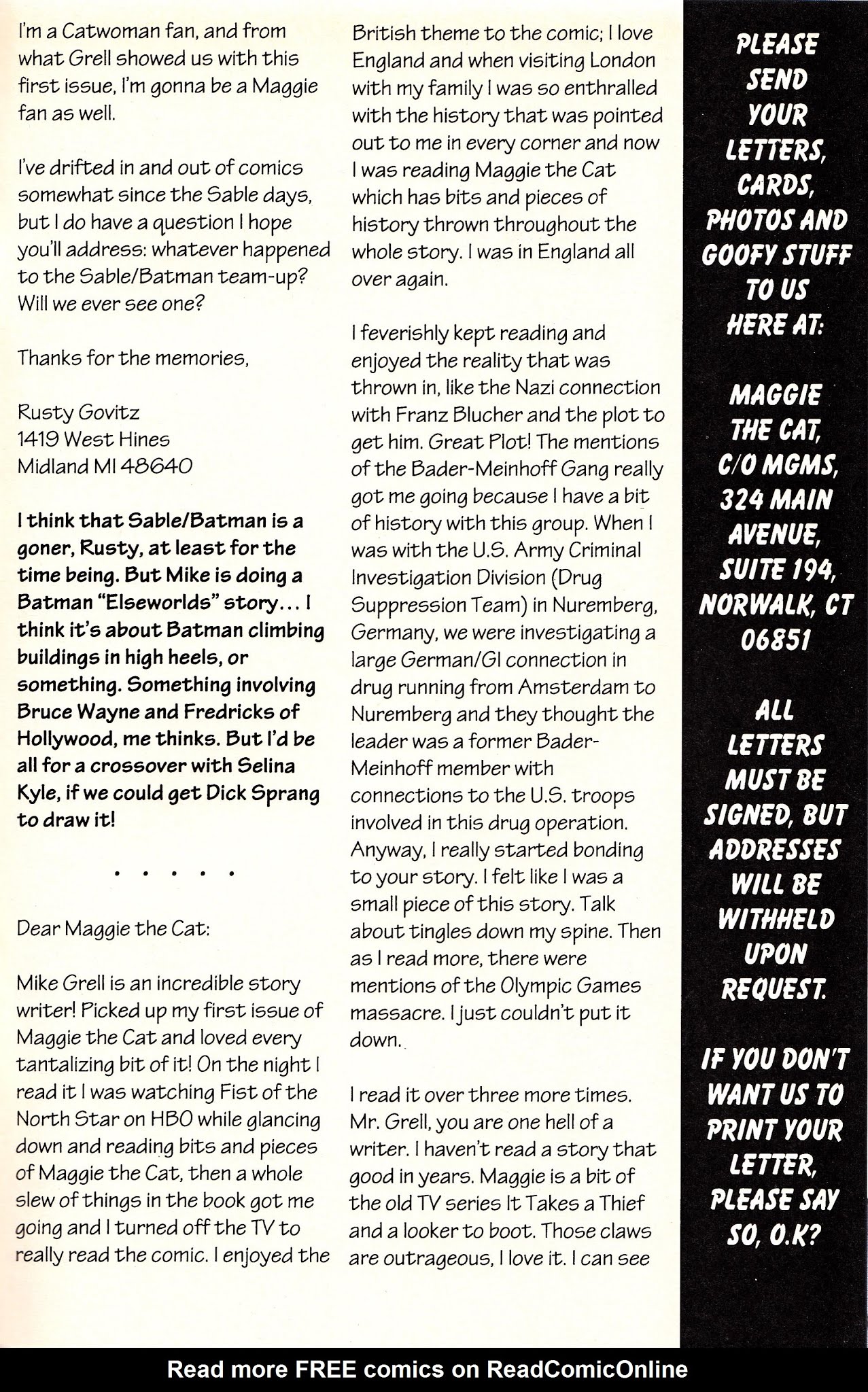 Read online Maggie the Cat comic -  Issue #2 - 29