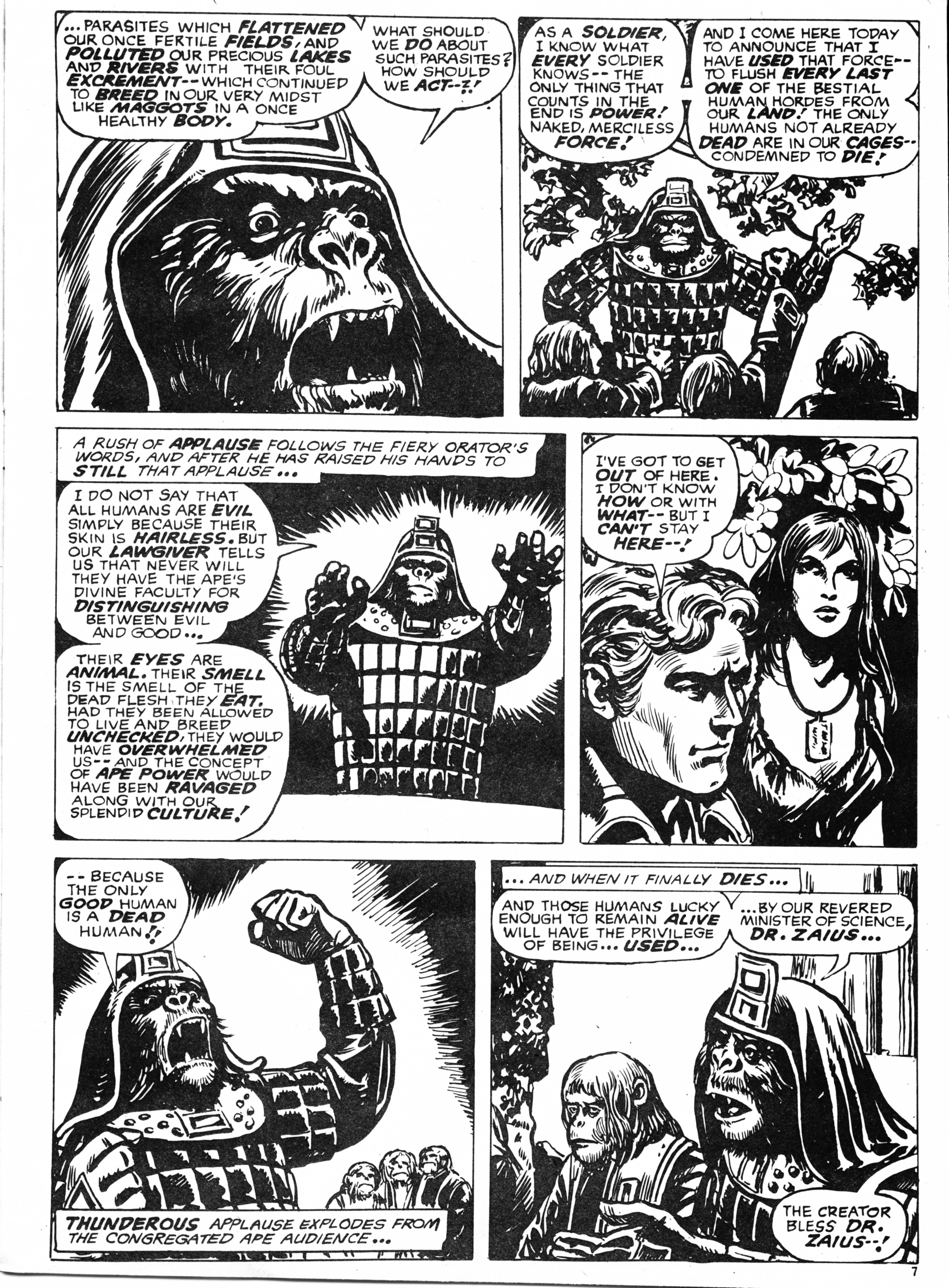 Read online Planet of the Apes (1974) comic -  Issue #36 - 7
