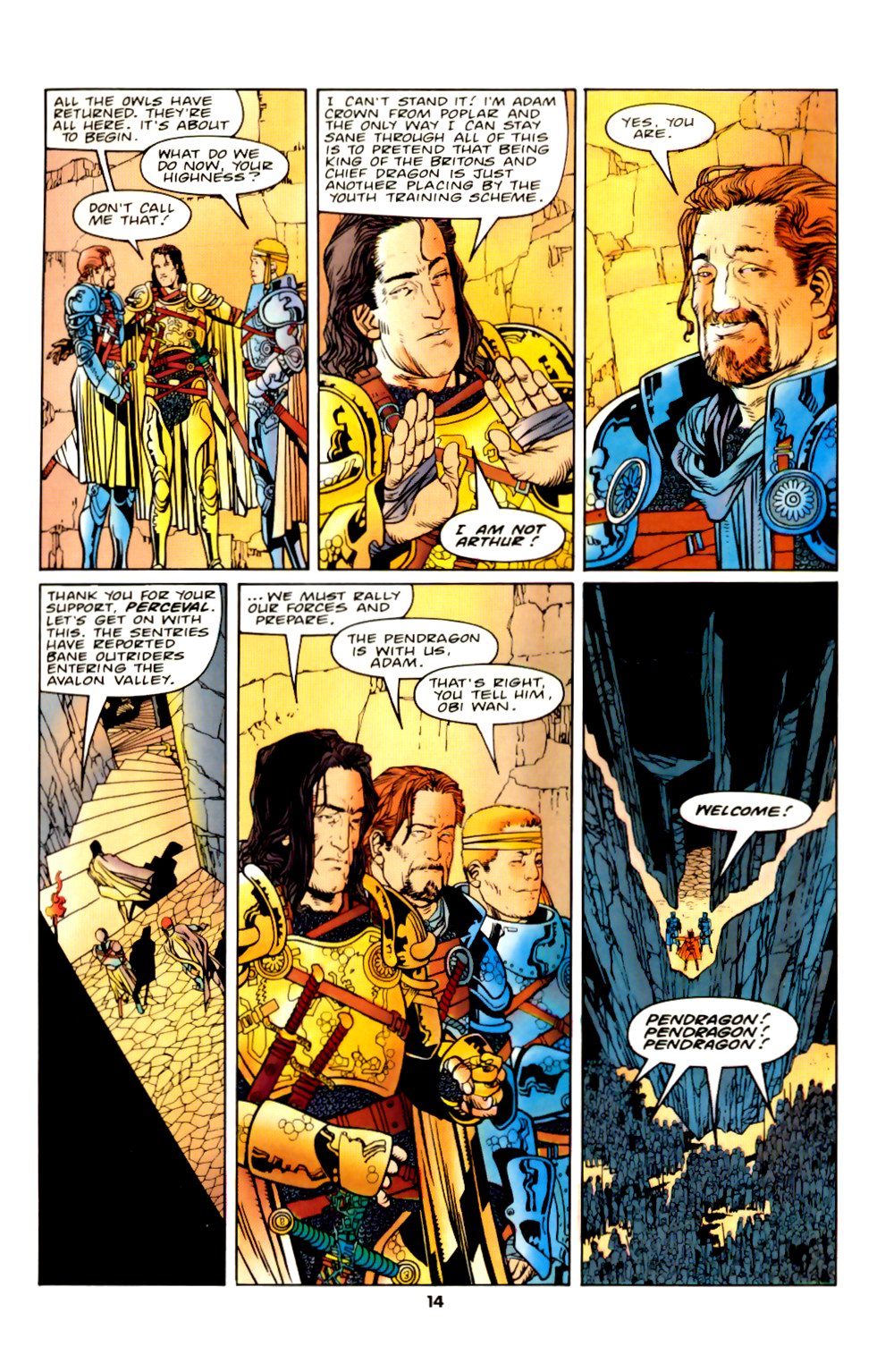 Read online The Knights of Pendragon comic -  Issue #18 - 14