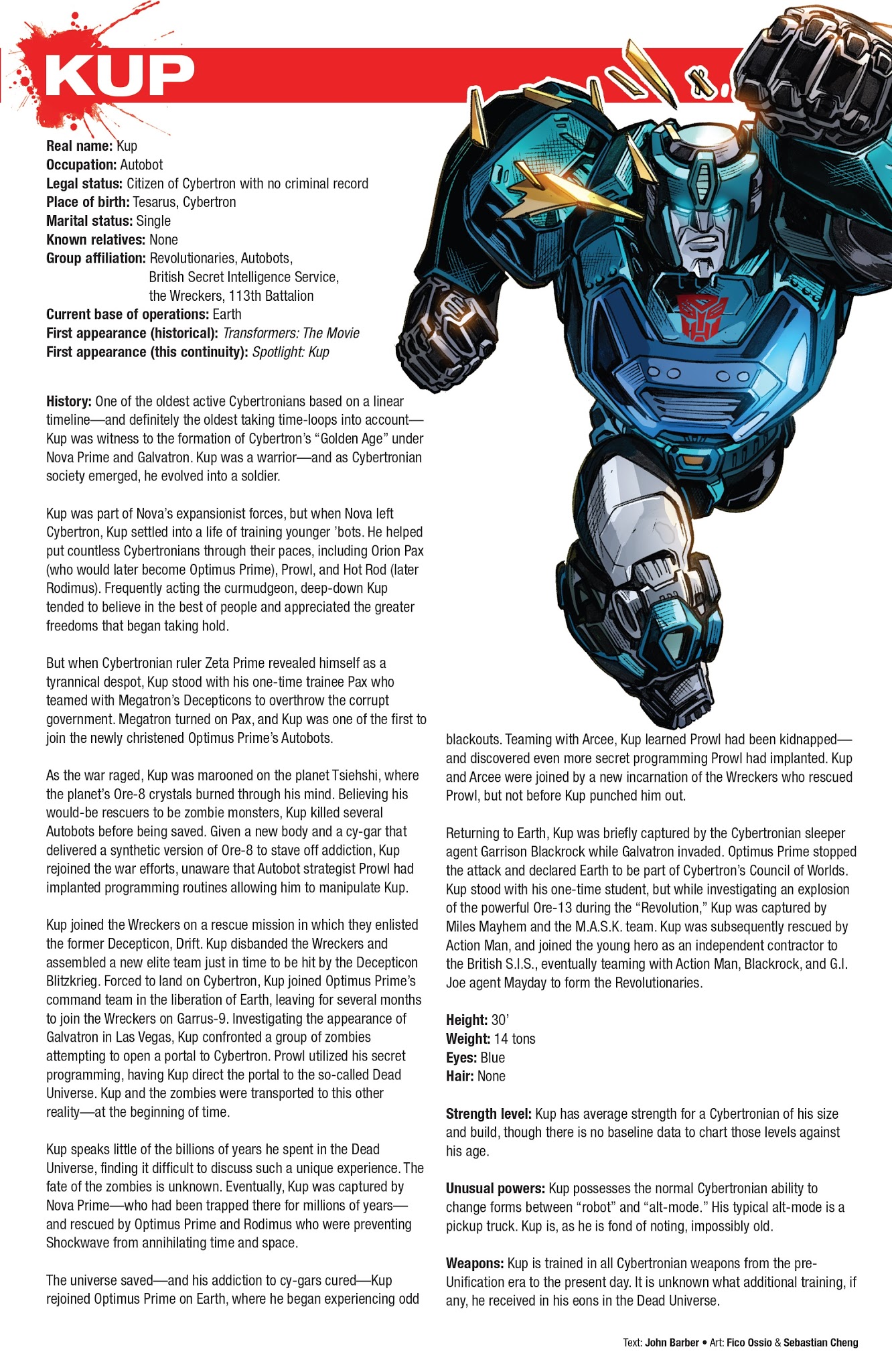 Read online Hasbro Heroes Sourcebook comic -  Issue #2 - 20