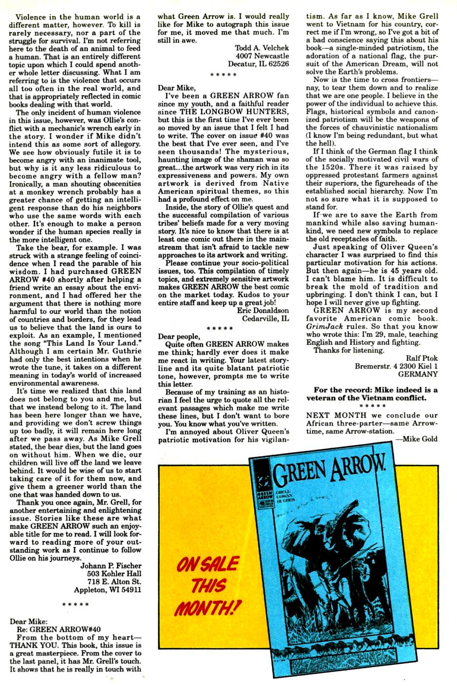 Read online Green Arrow (1988) comic -  Issue #47 - 25