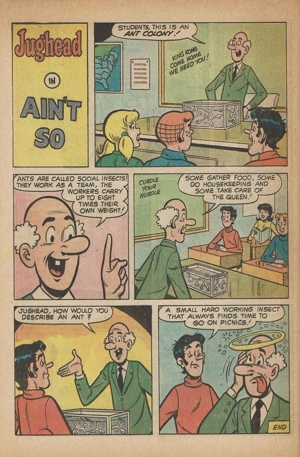 Read online Jughead's Jokes comic -  Issue #29 - 34