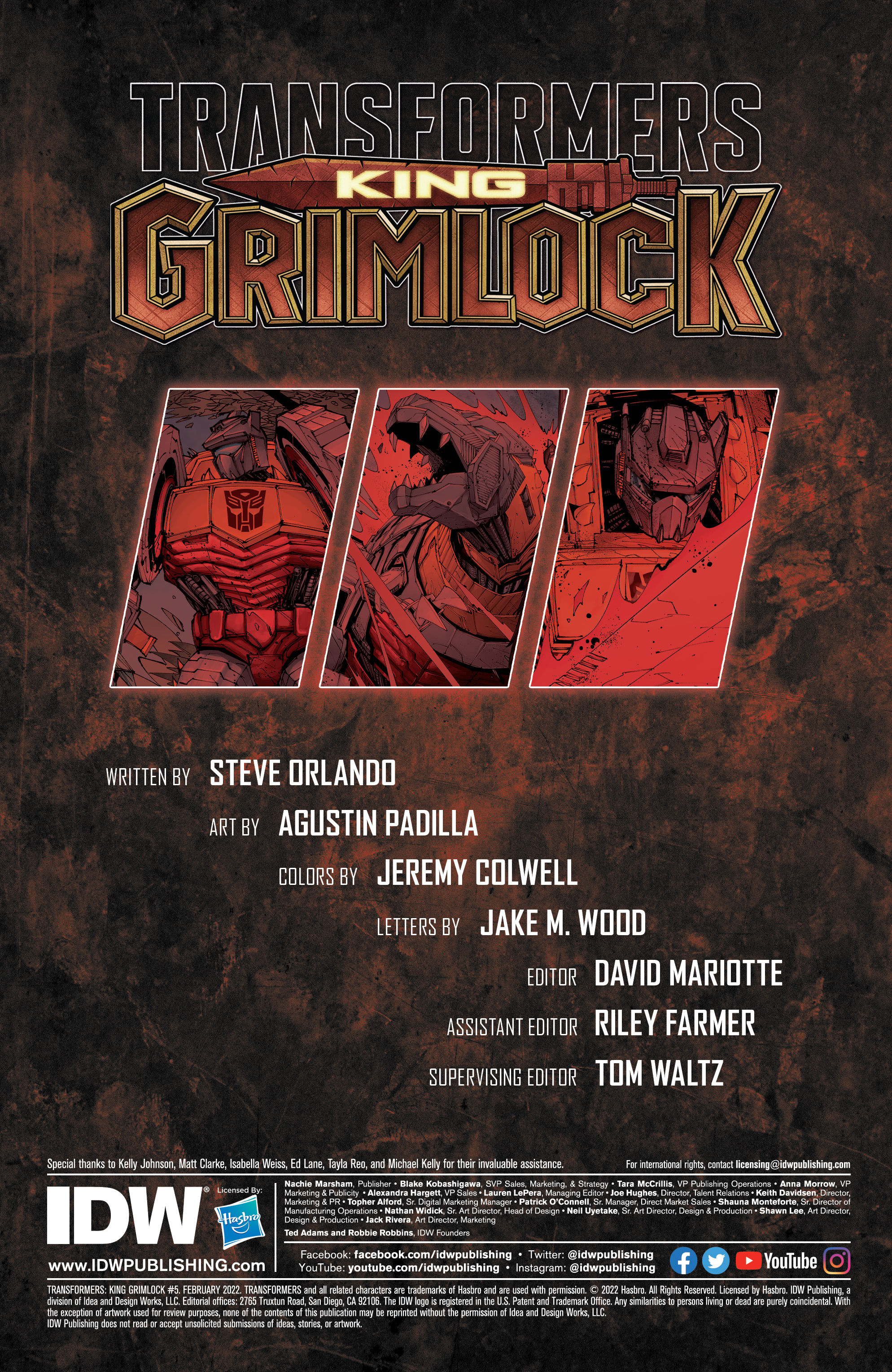 Read online Transformers: King Grimlock comic -  Issue #5 - 2