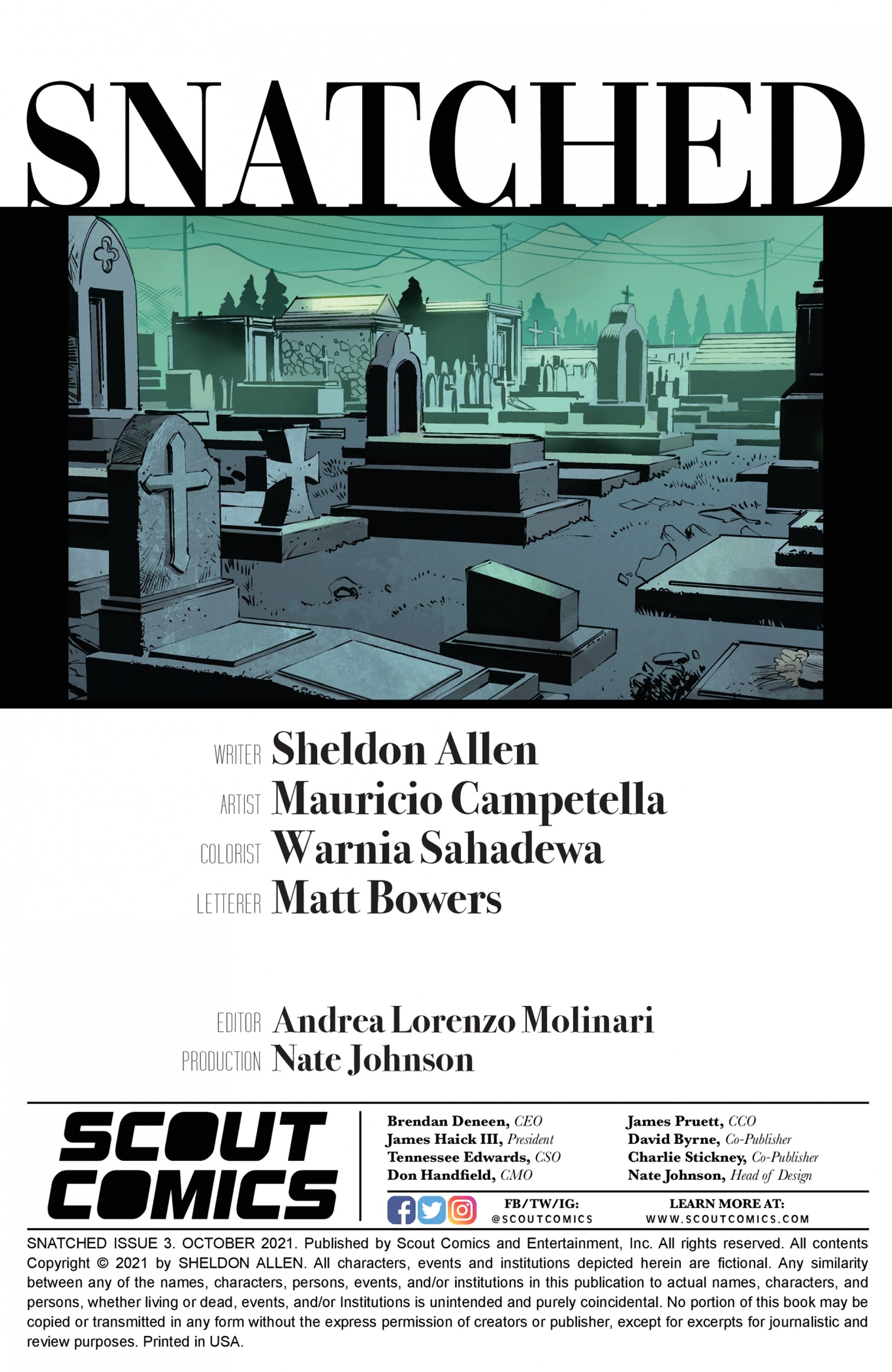 Read online Snatched comic -  Issue #3 - 2