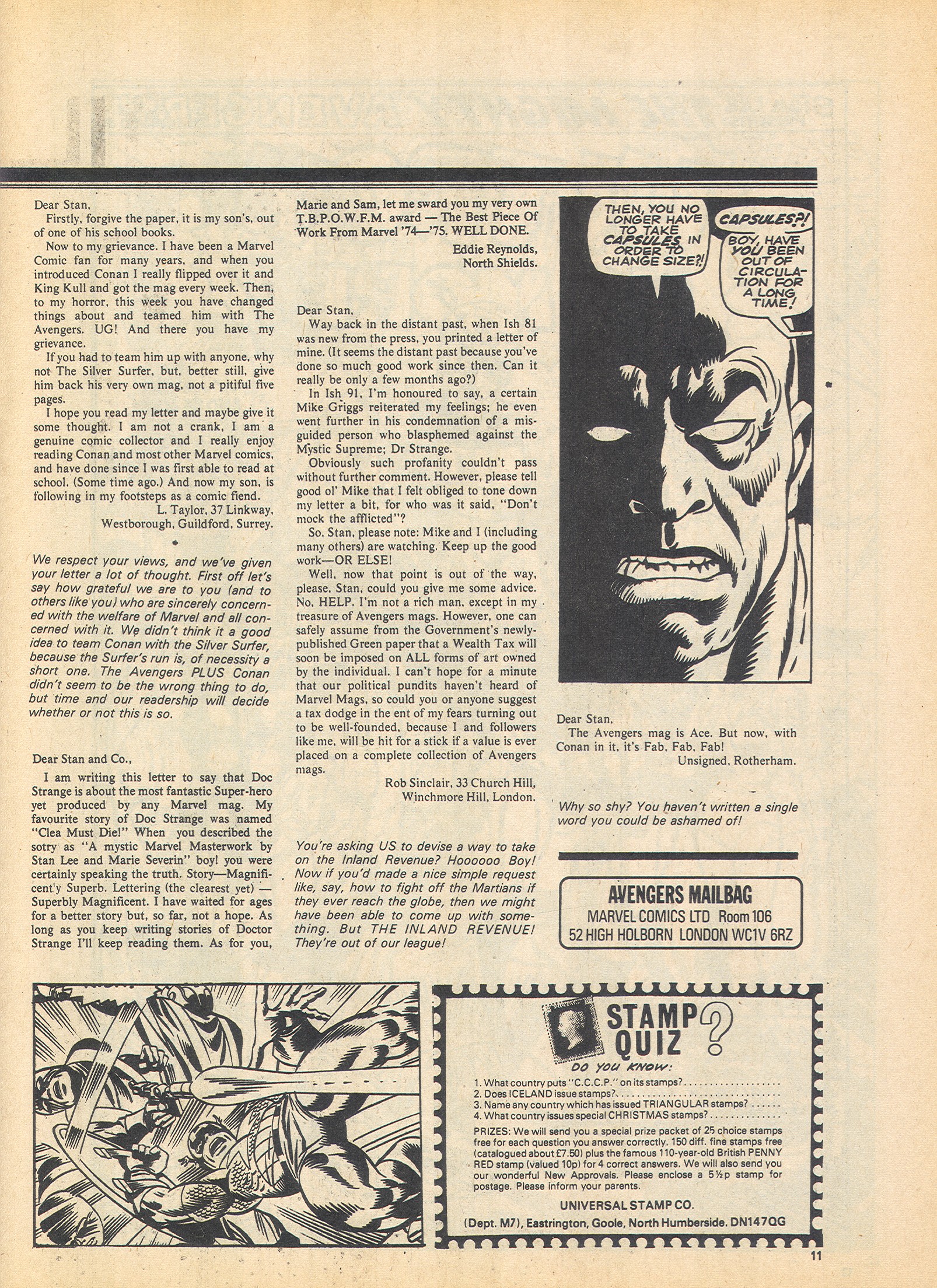 Read online The Avengers (1973) comic -  Issue #103 - 11