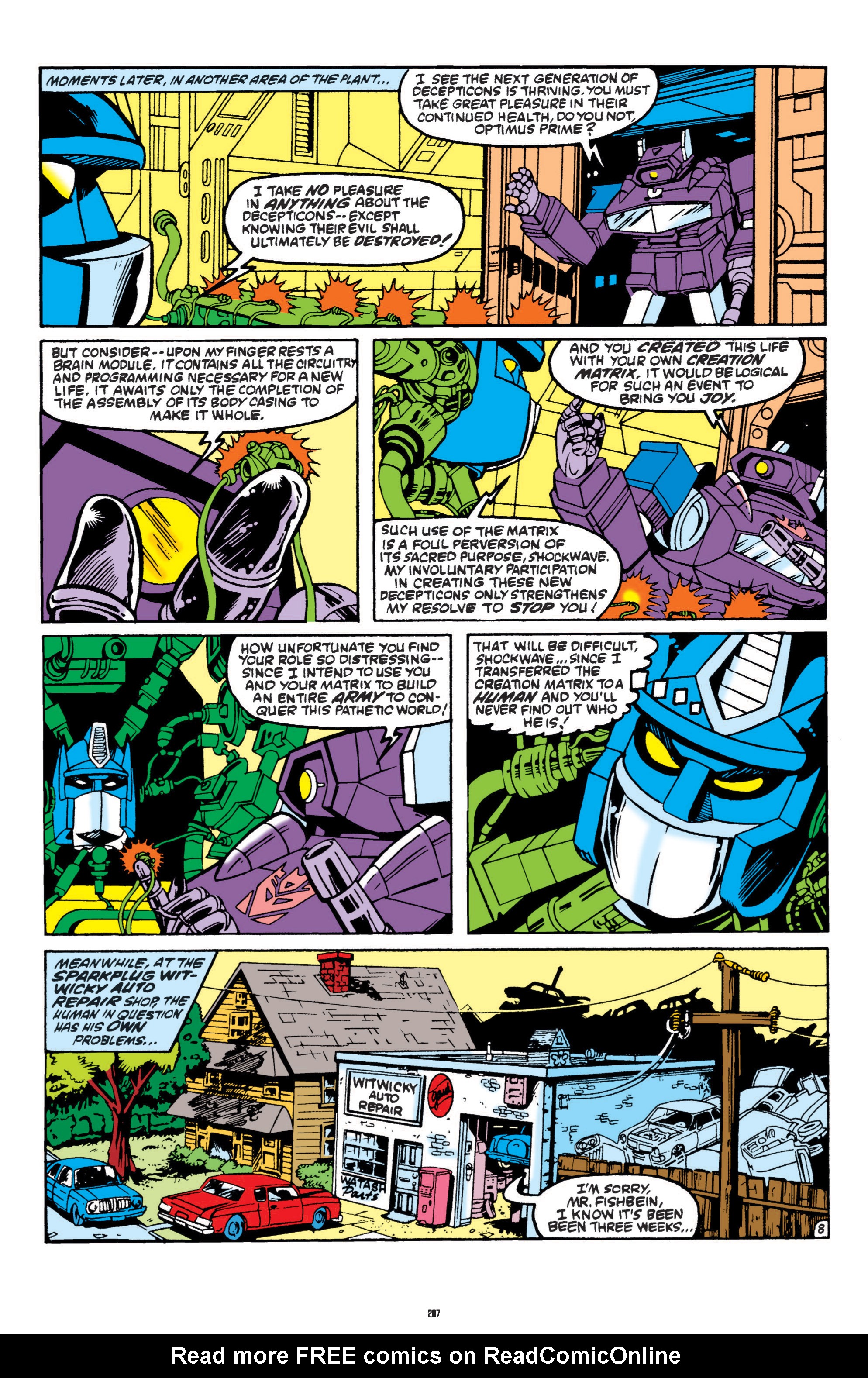 Read online The Transformers Classics comic -  Issue # TPB 1 - 208