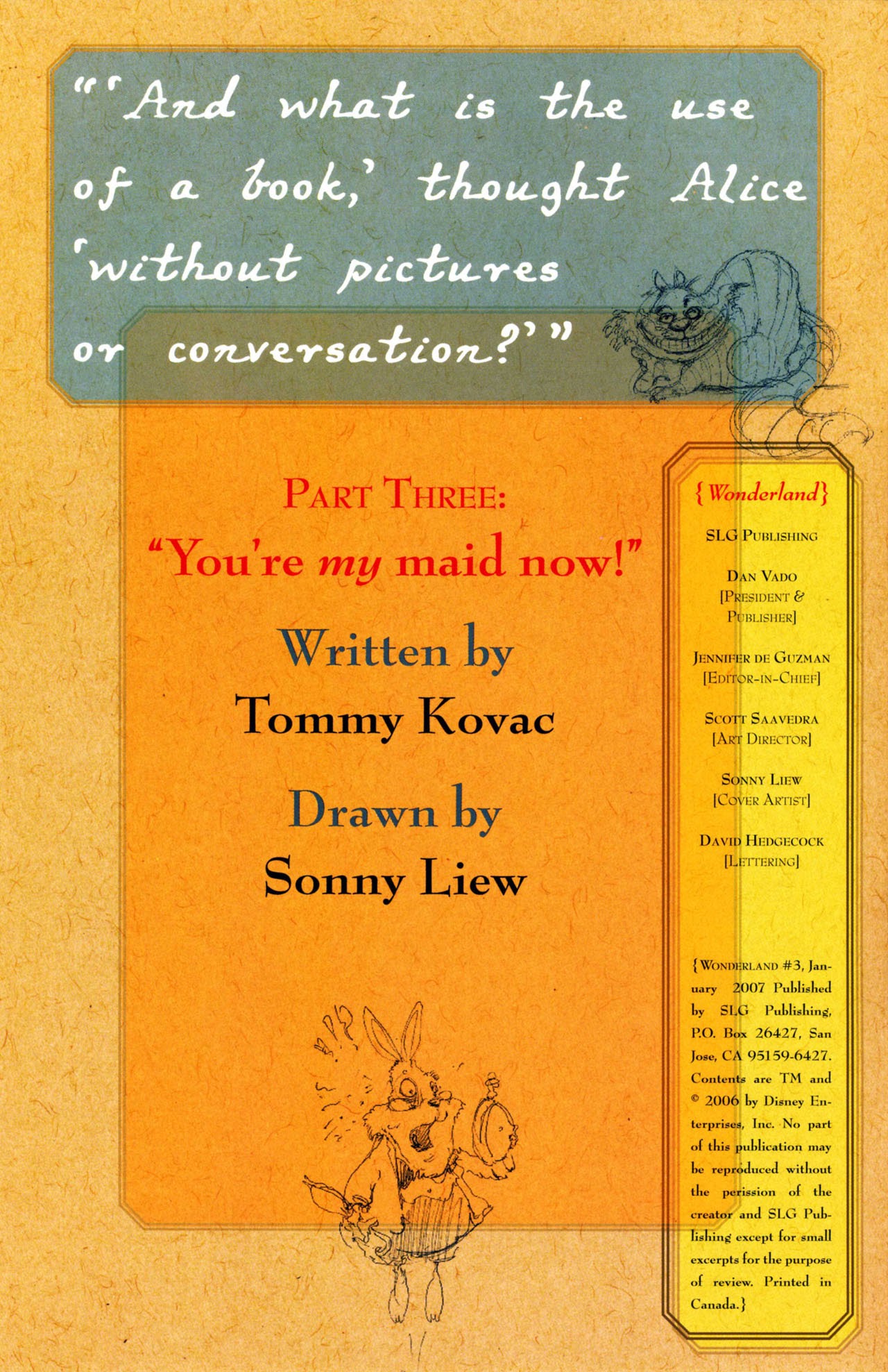 Read online Wonderland (2006) comic -  Issue #3 - 2