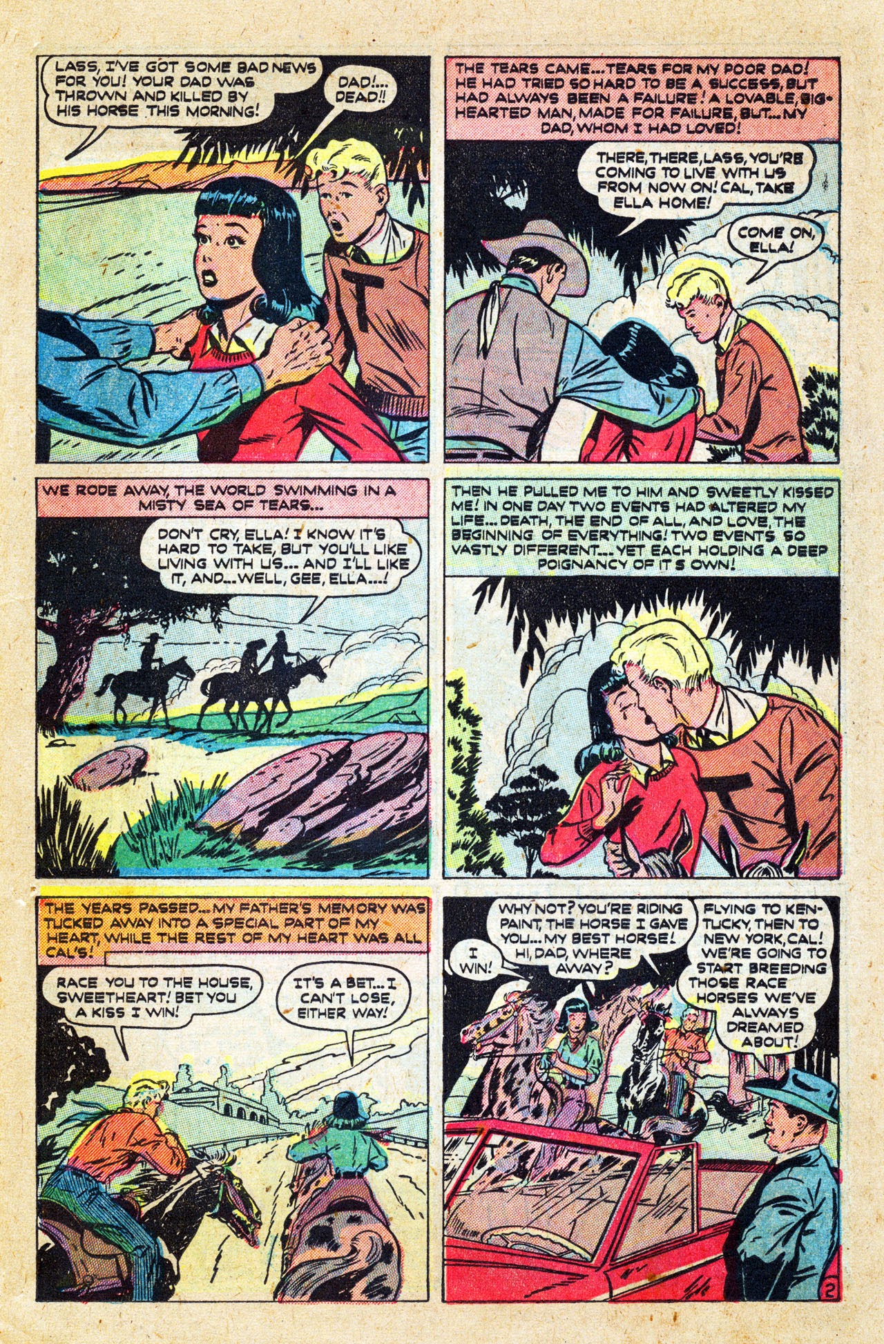 Read online Cowboy Romances comic -  Issue #1 - 35