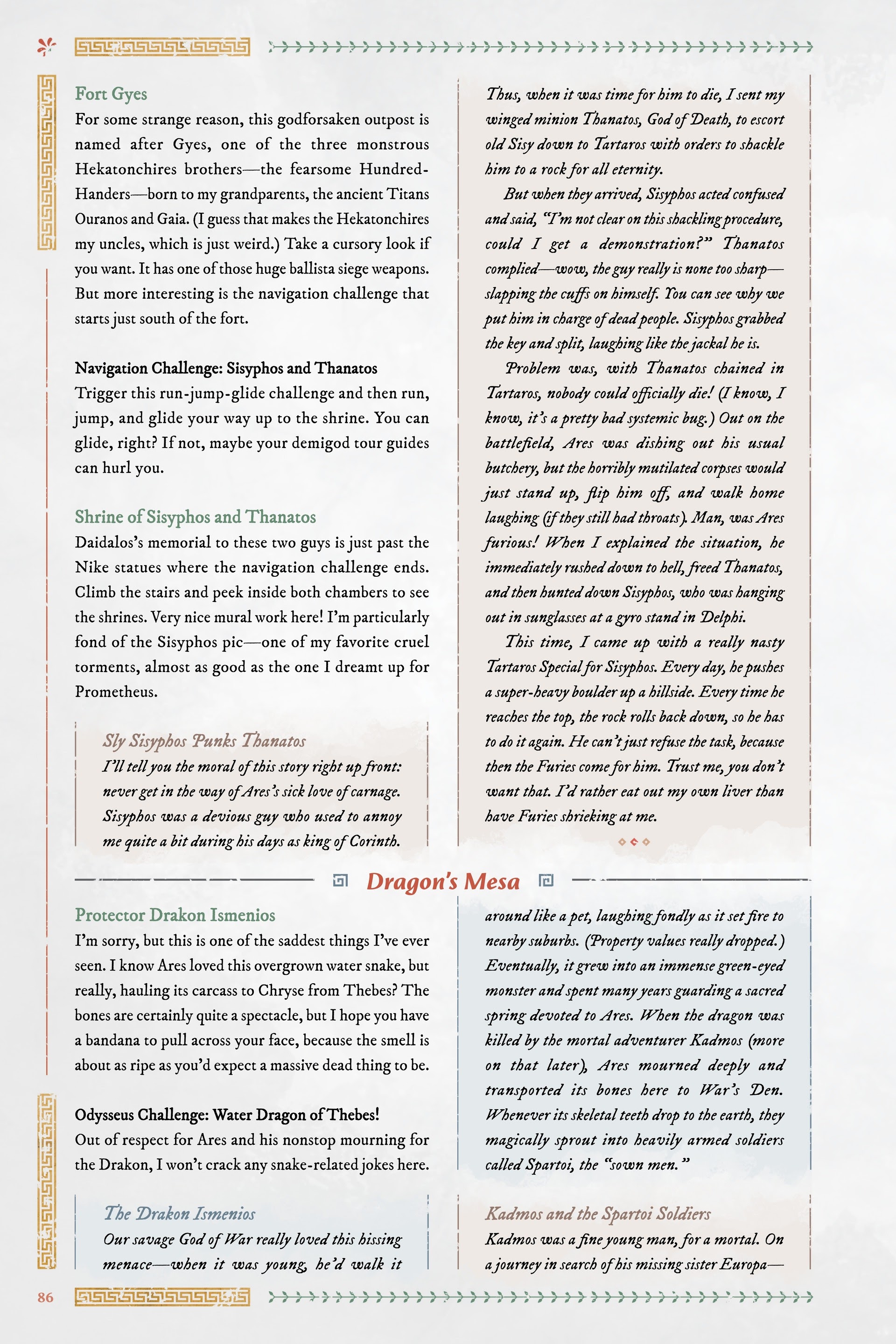 Read online Immortals Fenyx Rising: A Traveler's Guide to the Golden Isle comic -  Issue # TPB - 86