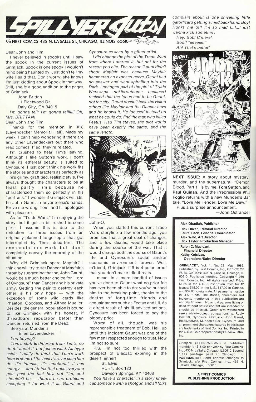 Read online Grimjack comic -  Issue #22 - 2