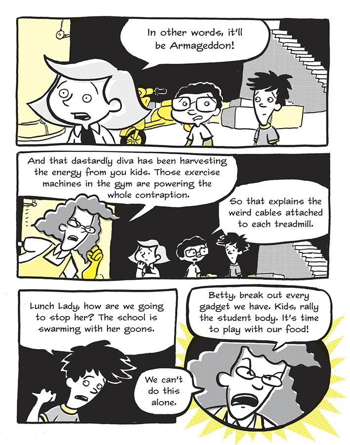 Read online Lunch Lady and the Schoolwide Scuffle comic -  Issue # TPB - 37