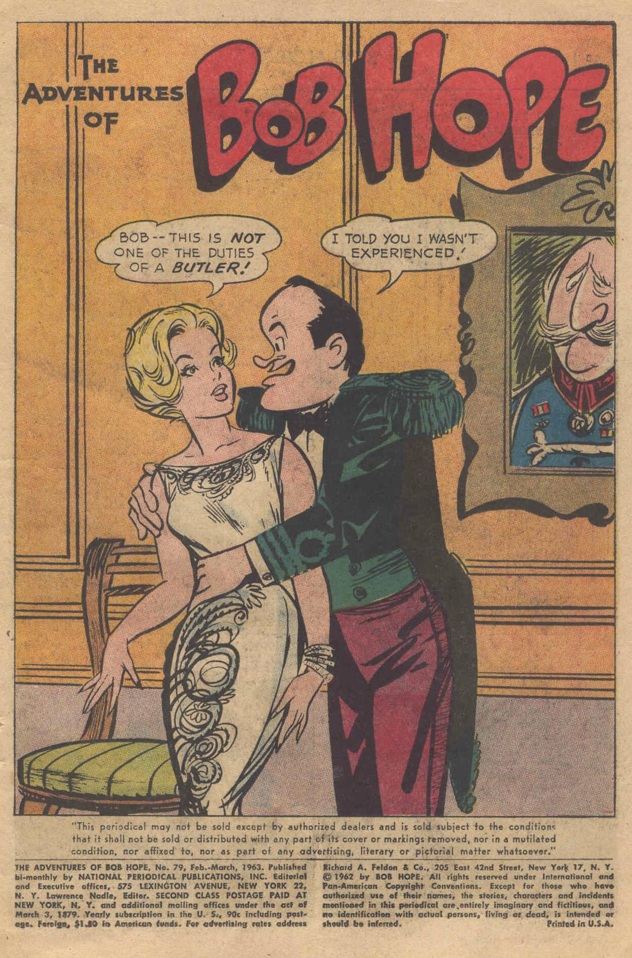 Read online The Adventures of Bob Hope comic -  Issue #79 - 2