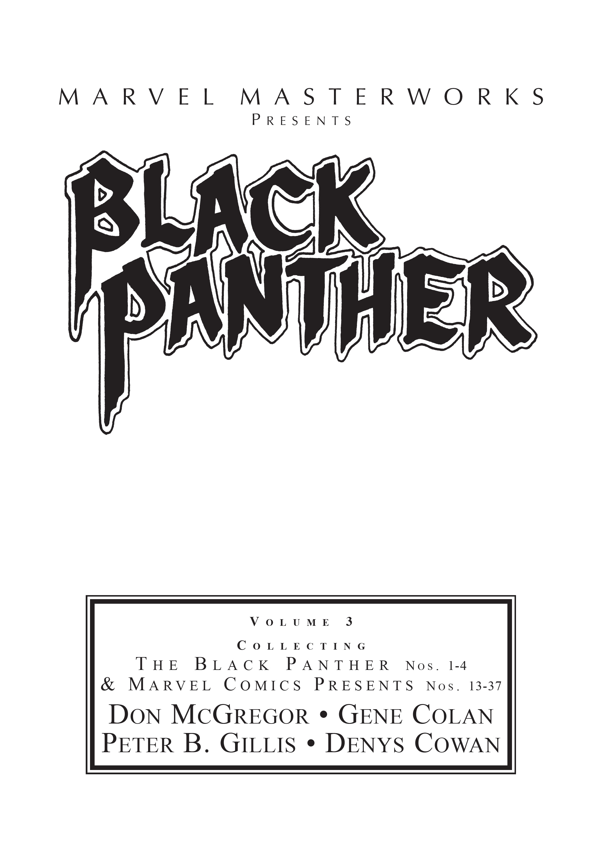 Read online Marvel Masterworks: The Black Panther comic -  Issue # TPB 3 (Part 1) - 2