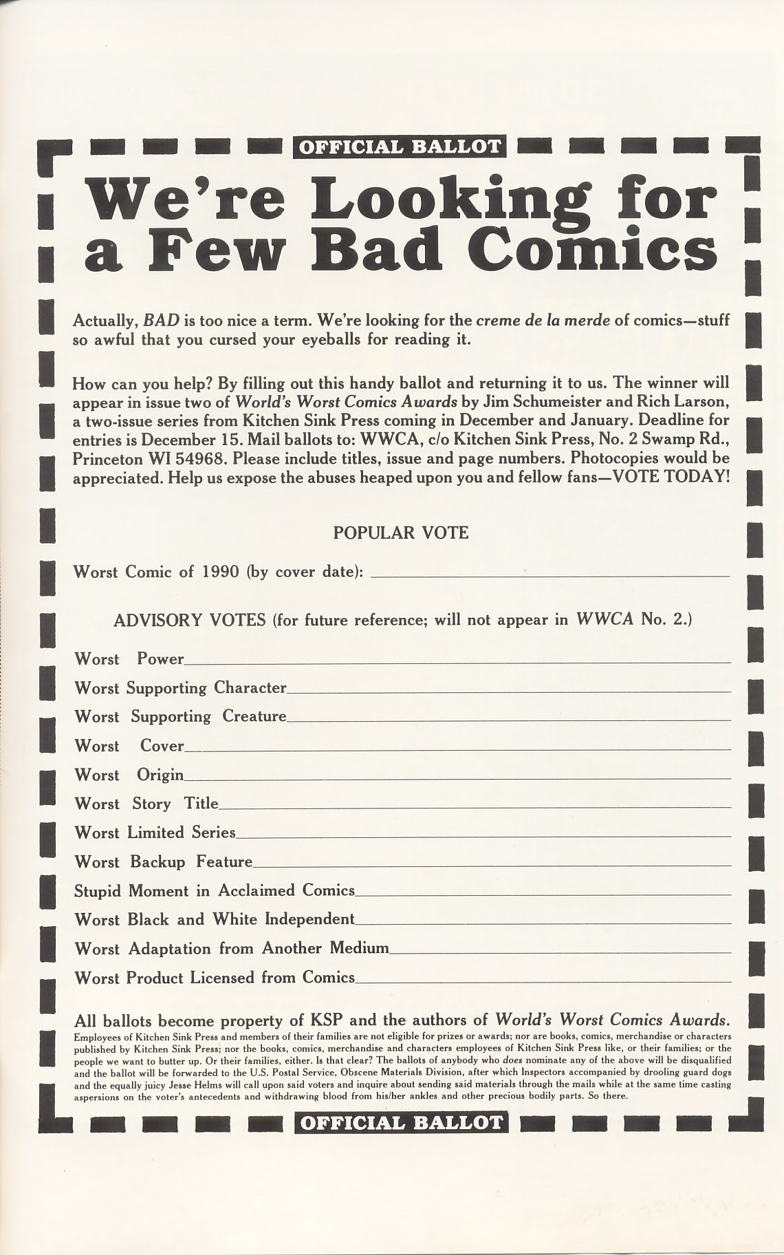 Read online World's Worst Comics Awards comic -  Issue #1 - 35