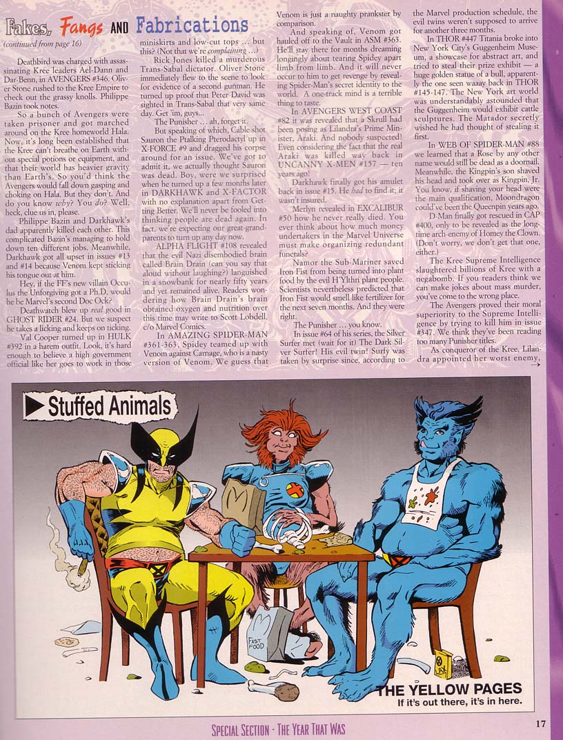 Read online Marvel: The Year-in-Review comic -  Issue #4 - 19