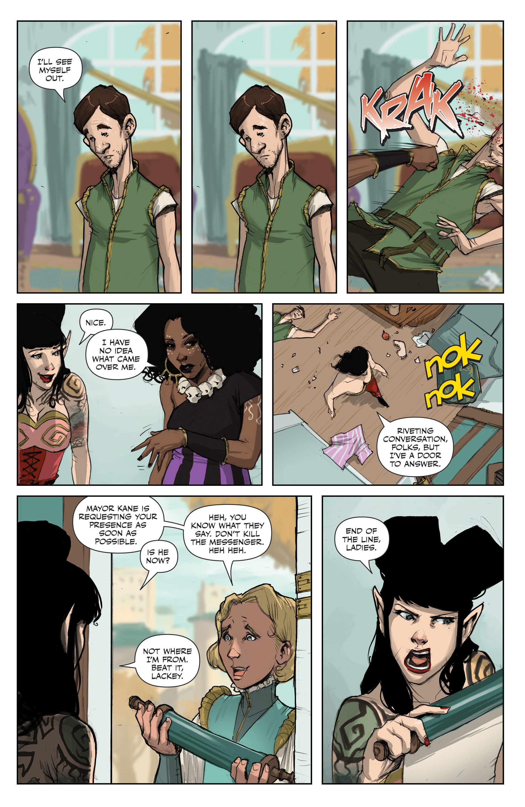 Read online Rat Queens (2013) comic -  Issue # _TPB 2 - Far Reaching Tentacles of N'rygoth - 12
