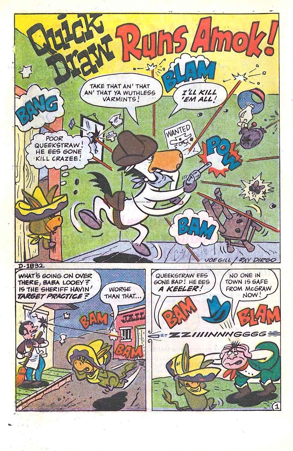 Read online Quick Draw McGraw comic -  Issue #6 - 6