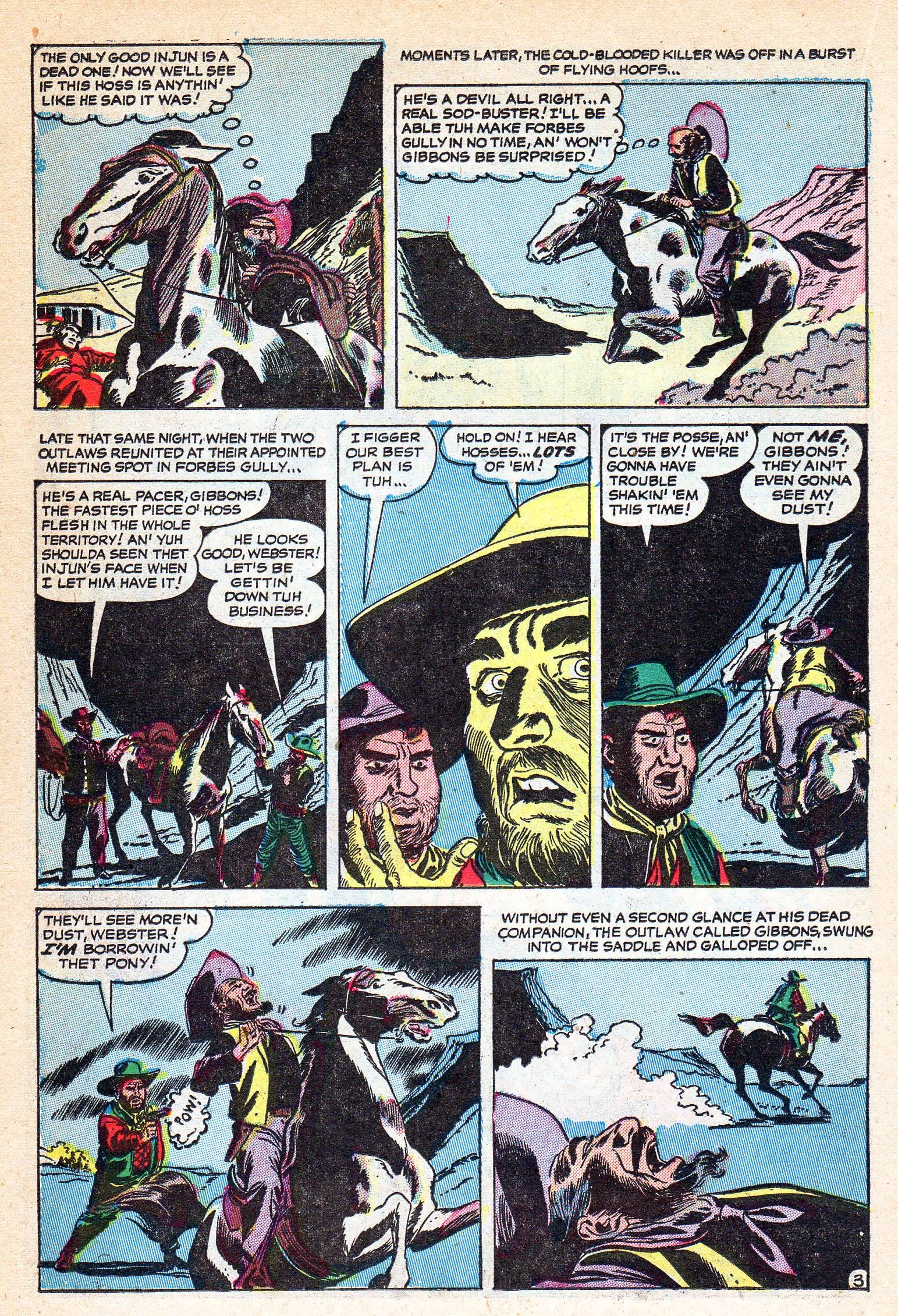 Read online Western Outlaws (1954) comic -  Issue #3 - 22