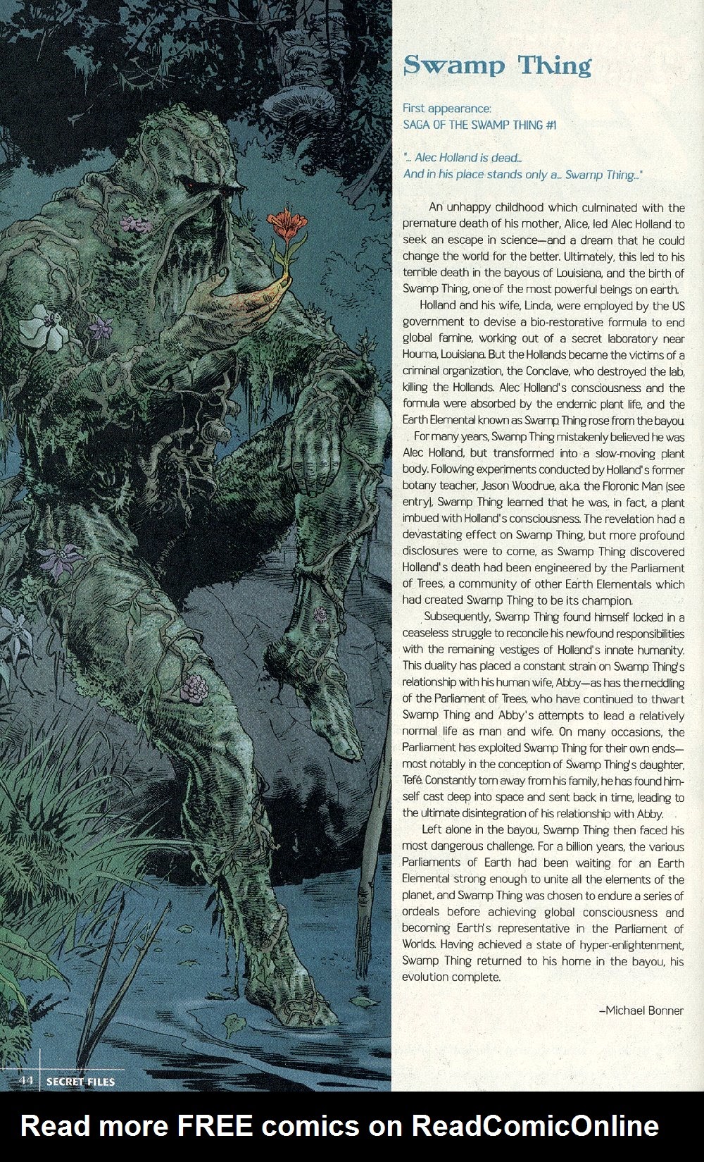 Read online Vertigo Secret Files & Origins: Swamp Thing comic -  Issue # Full - 38