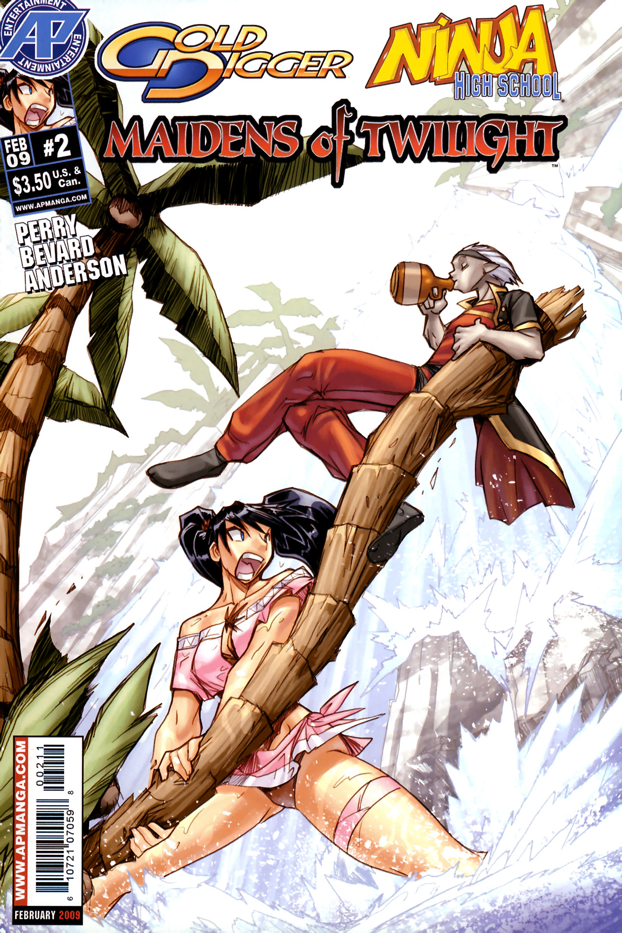 Read online Gold Digger/Ninja High School: Maidens of Twilight comic -  Issue #2 - 1
