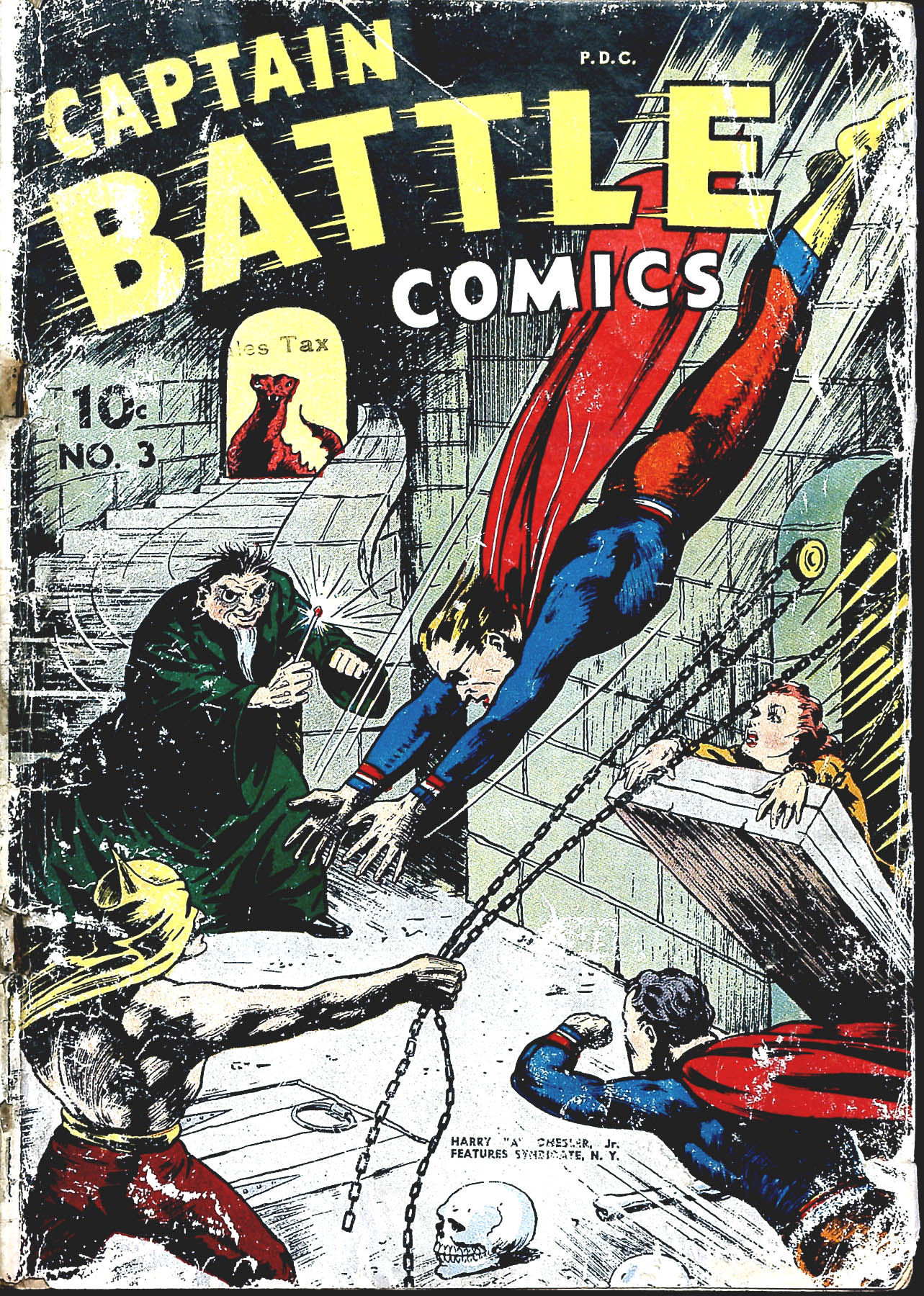 Read online Captain Battle Comics comic -  Issue #3 - 2