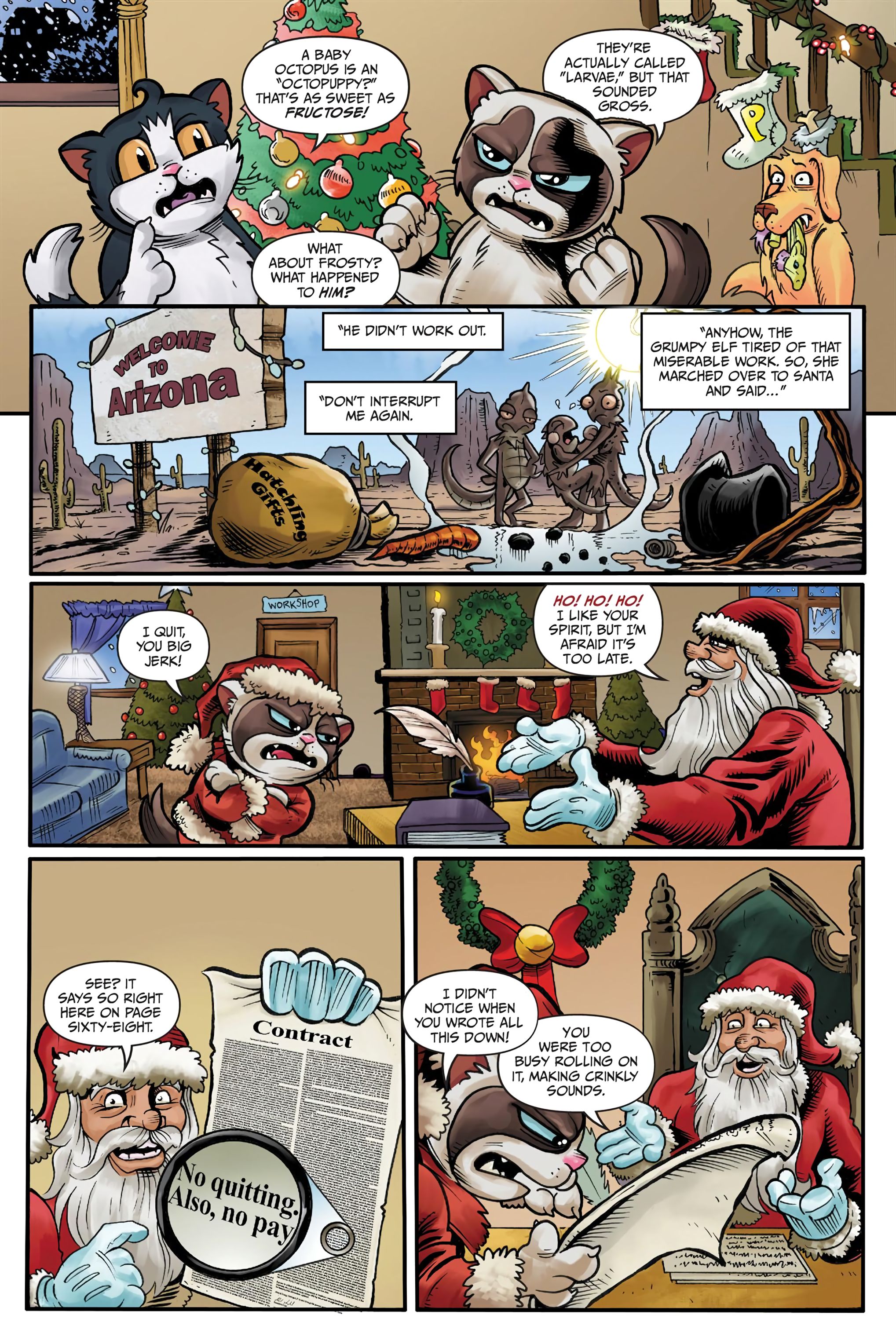 Read online Grumpy Cat: The Grumpus and Other Horrible Holiday Tales comic -  Issue # TPB - 13