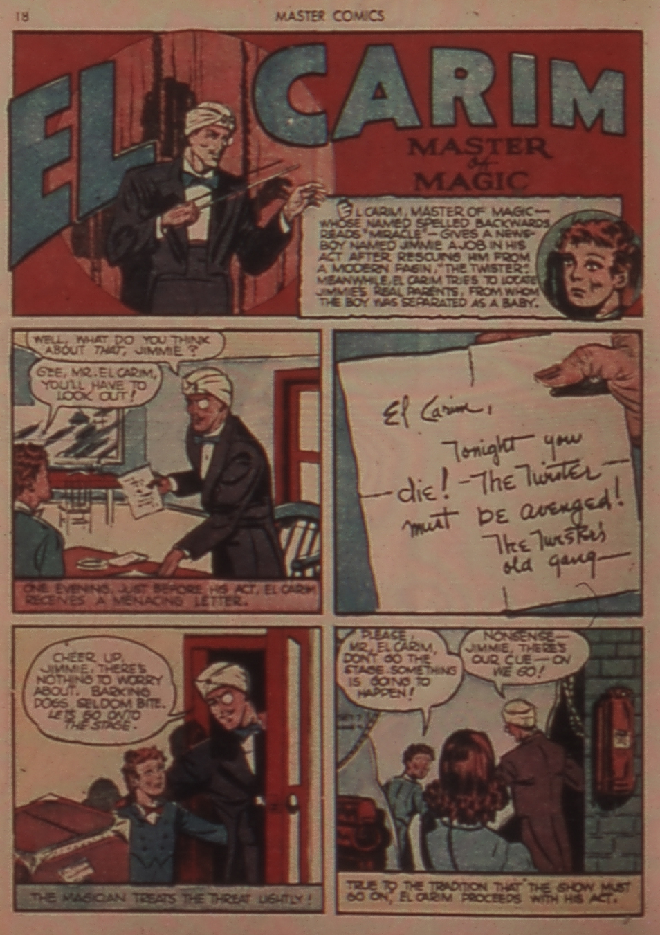 Read online Master Comics comic -  Issue #9 - 20
