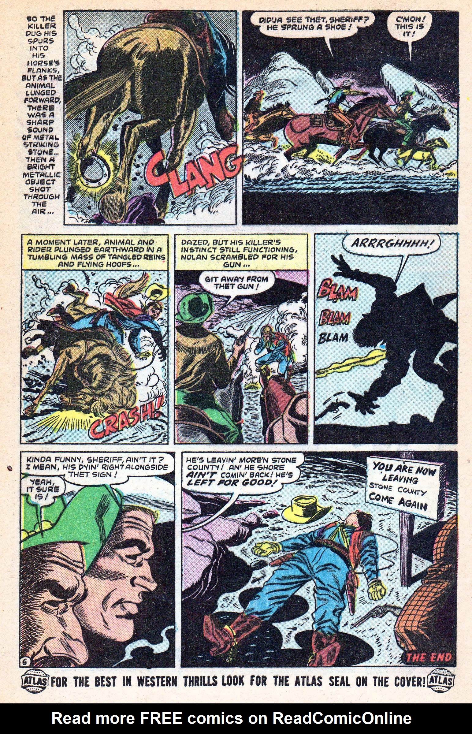 Read online Western Outlaws (1954) comic -  Issue #3 - 32