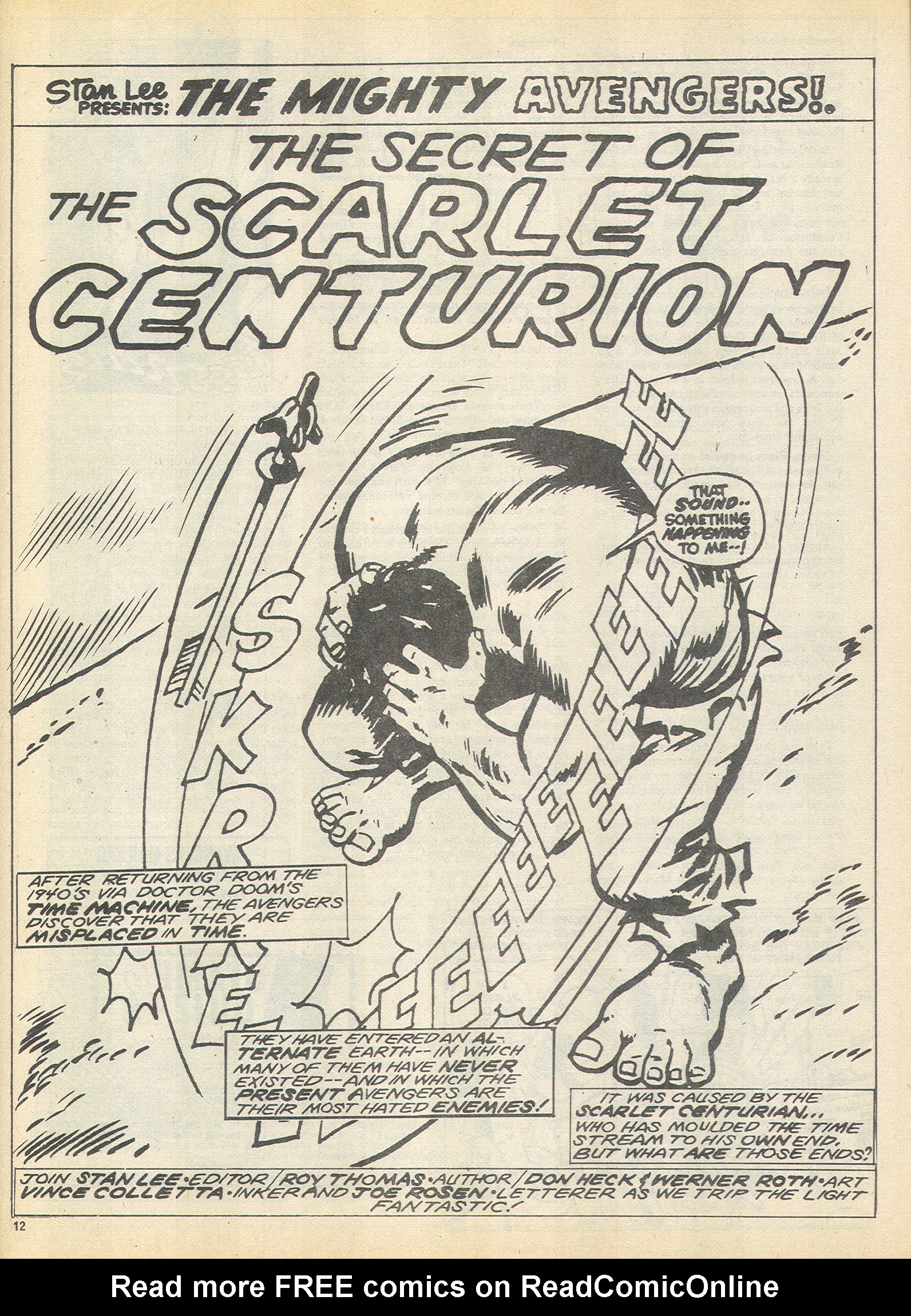 Read online The Avengers (1973) comic -  Issue #81 - 12