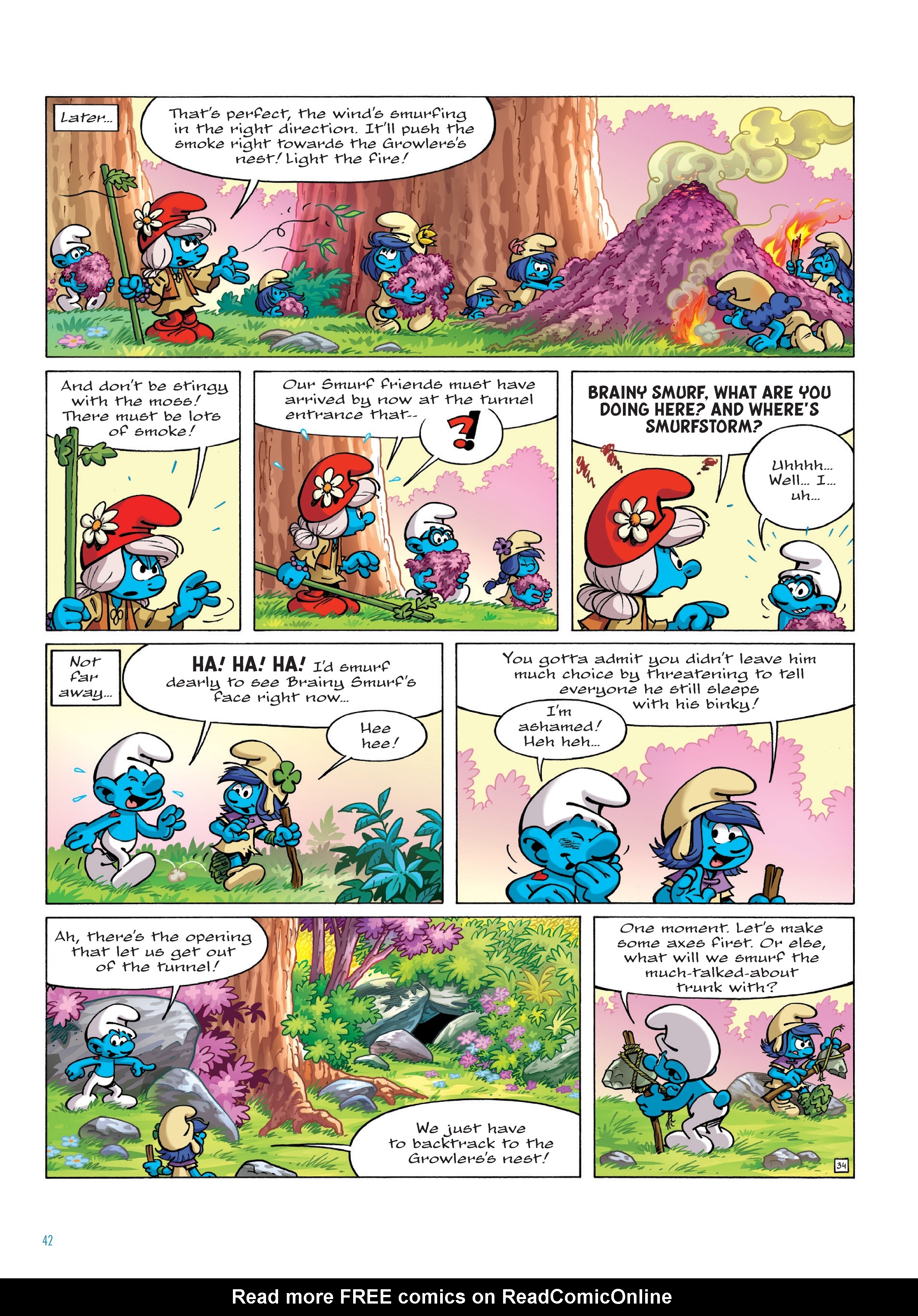 Read online Smurfs: The Village Behind The Wall comic -  Issue #2 - 42