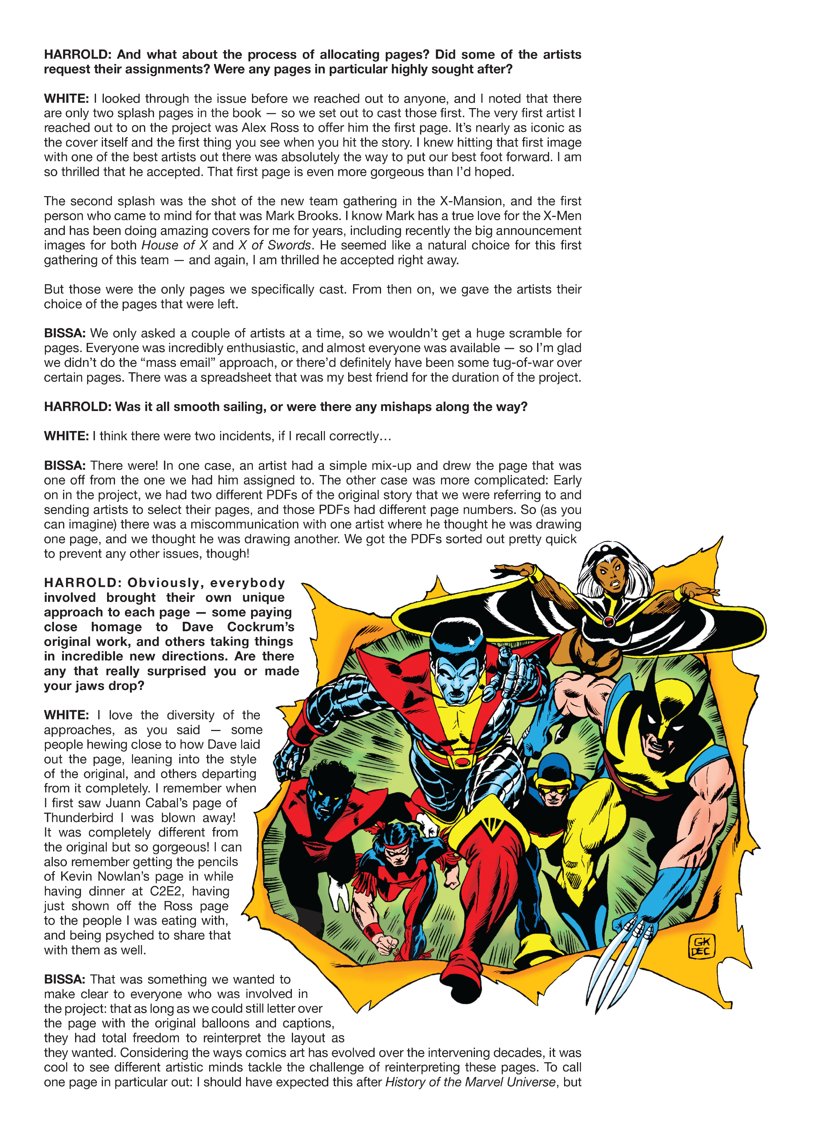 Read online Giant-Size X-Men: Tribute To Wein & Cockrum Gallery Edition comic -  Issue # TPB (Part 1) - 89
