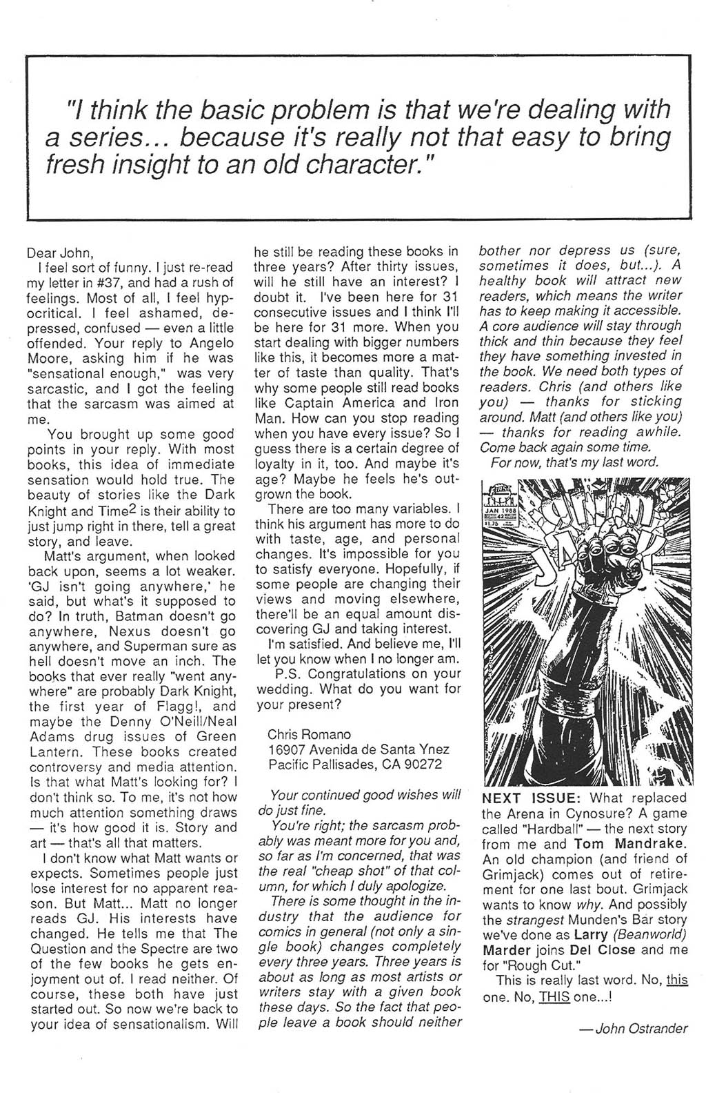 Read online Grimjack comic -  Issue #41 - 34