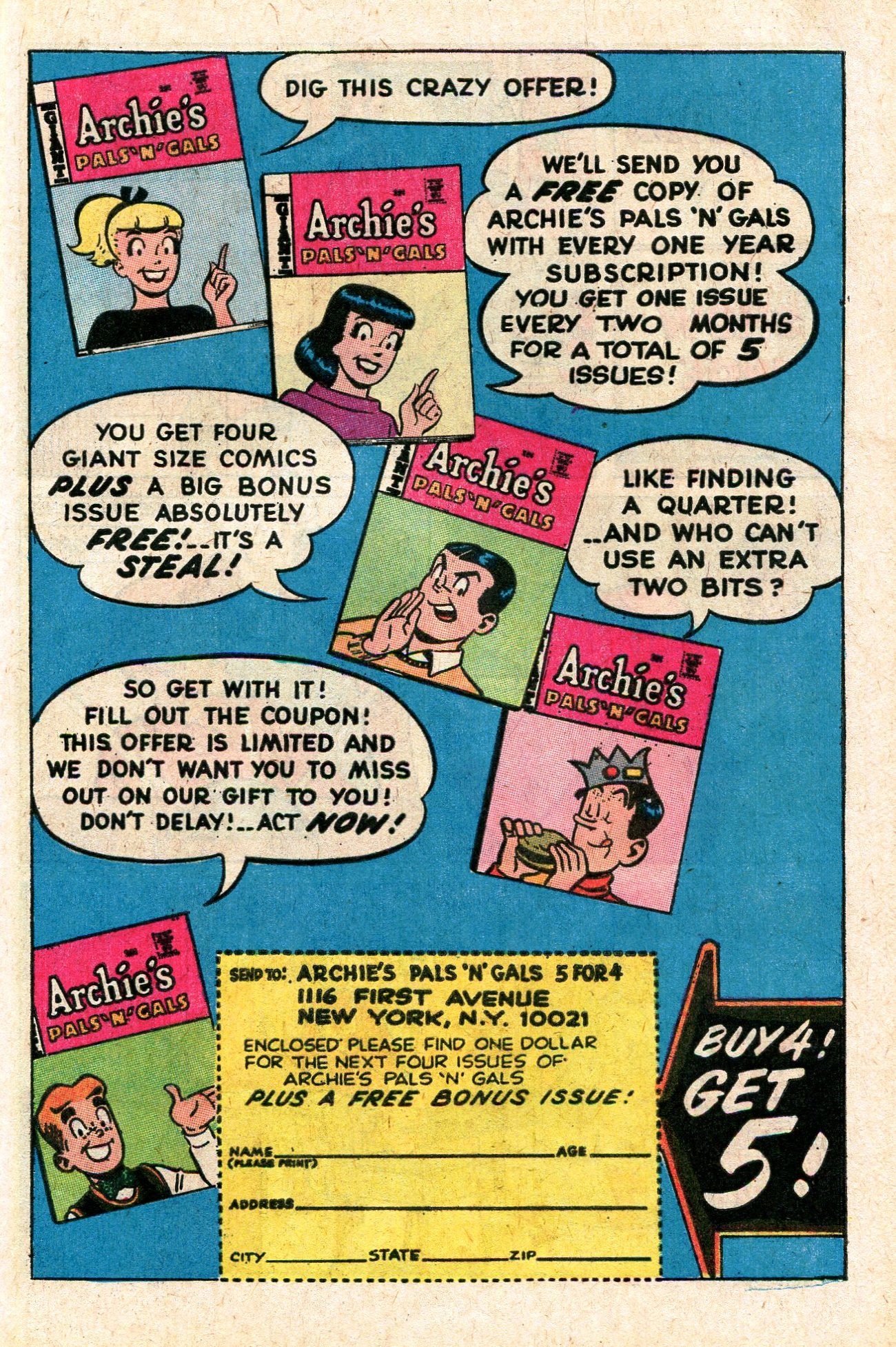 Read online Jughead's Jokes comic -  Issue #12 - 31