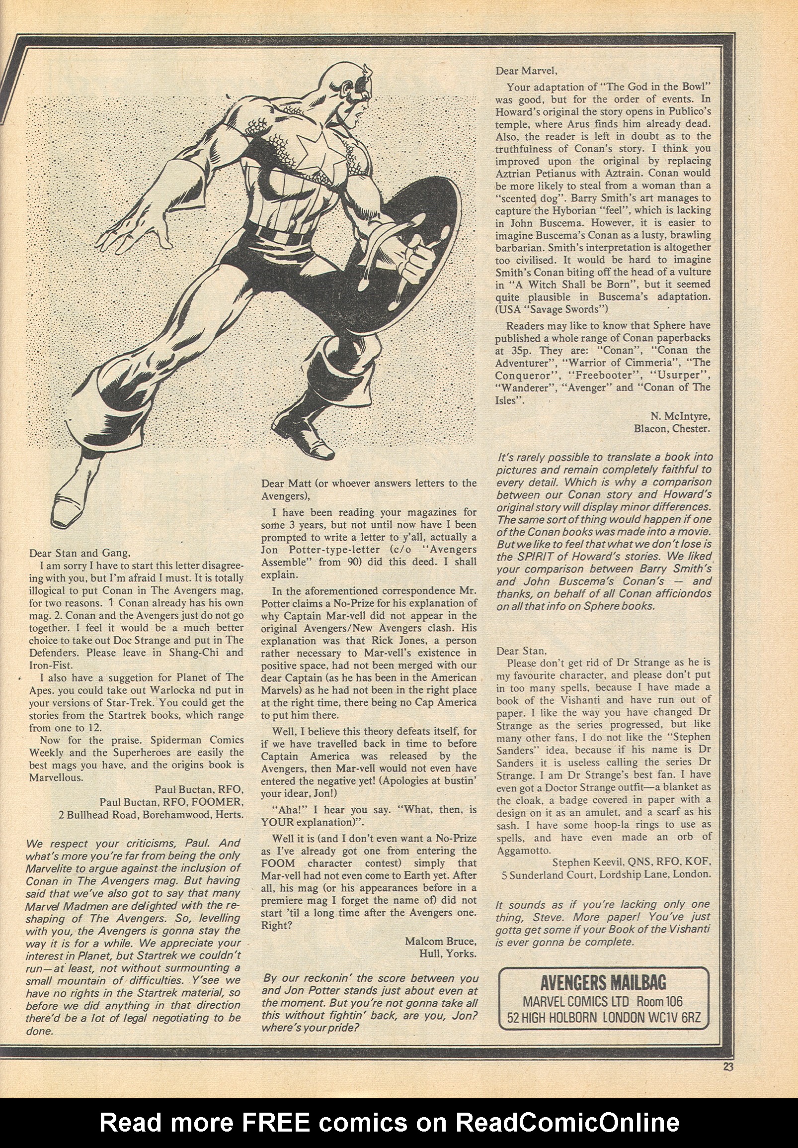 Read online The Avengers (1973) comic -  Issue #105 - 22