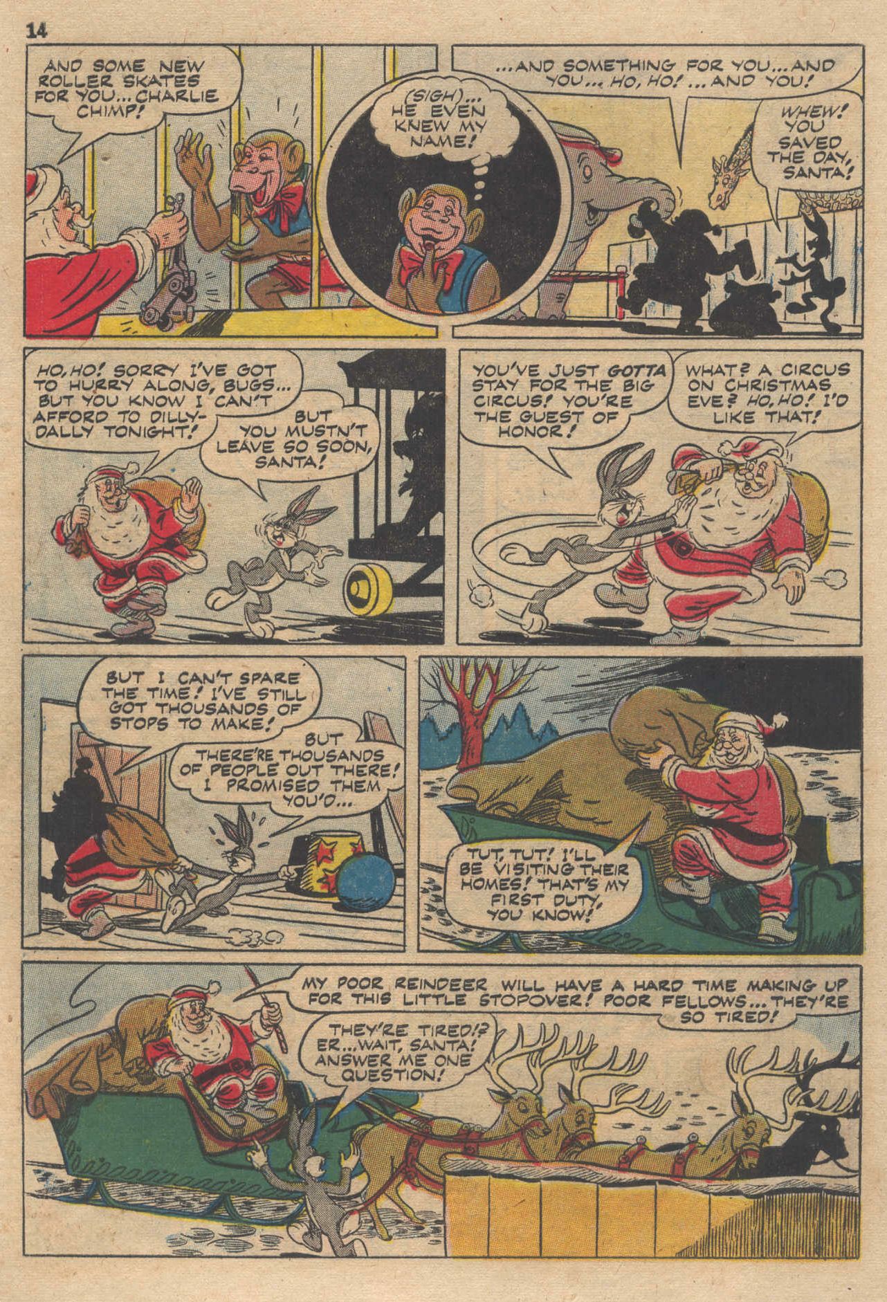 Read online Bugs Bunny's Christmas Funnies comic -  Issue # TPB 3 - 16