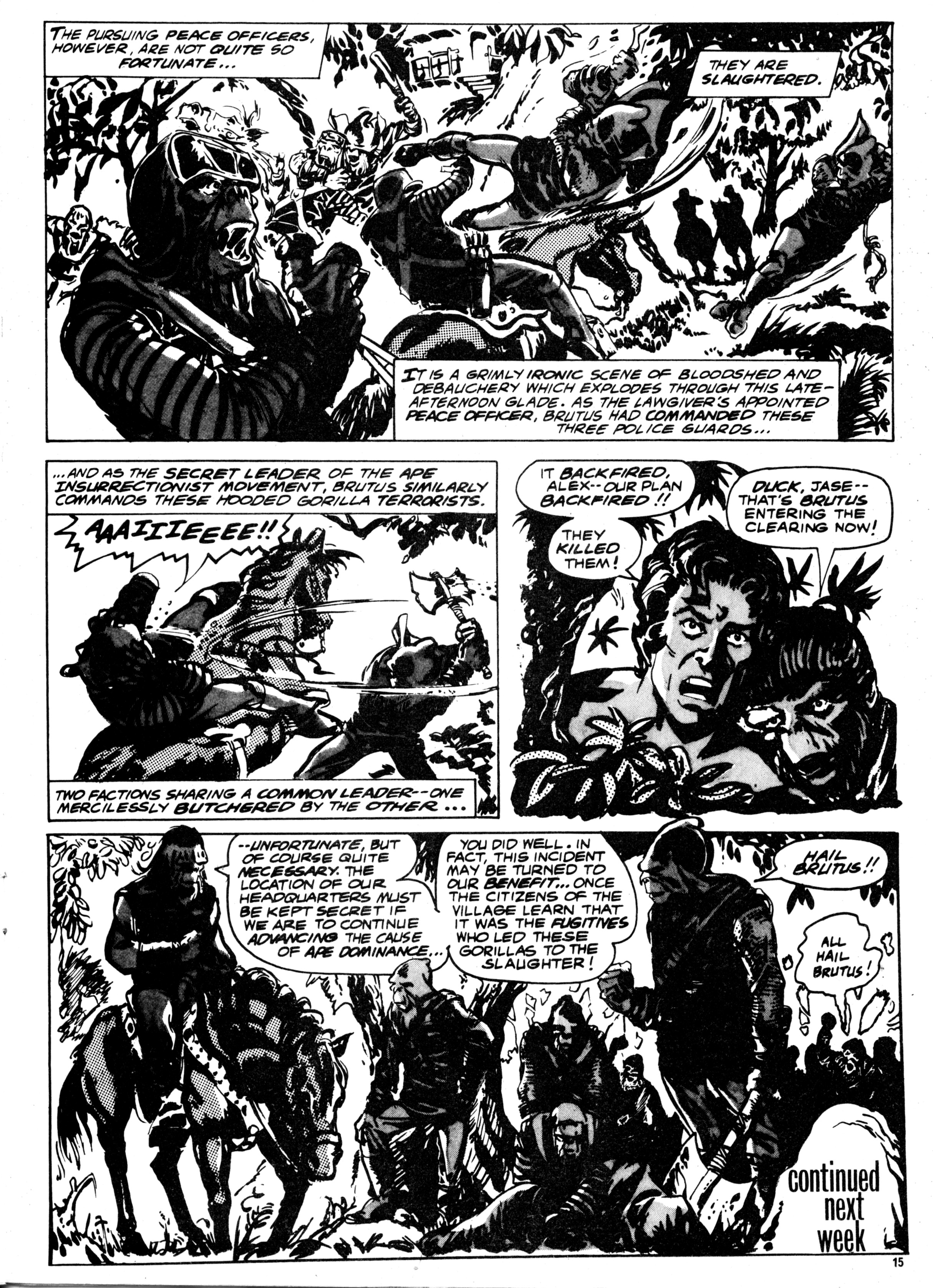 Read online Planet of the Apes (1974) comic -  Issue #14 - 15
