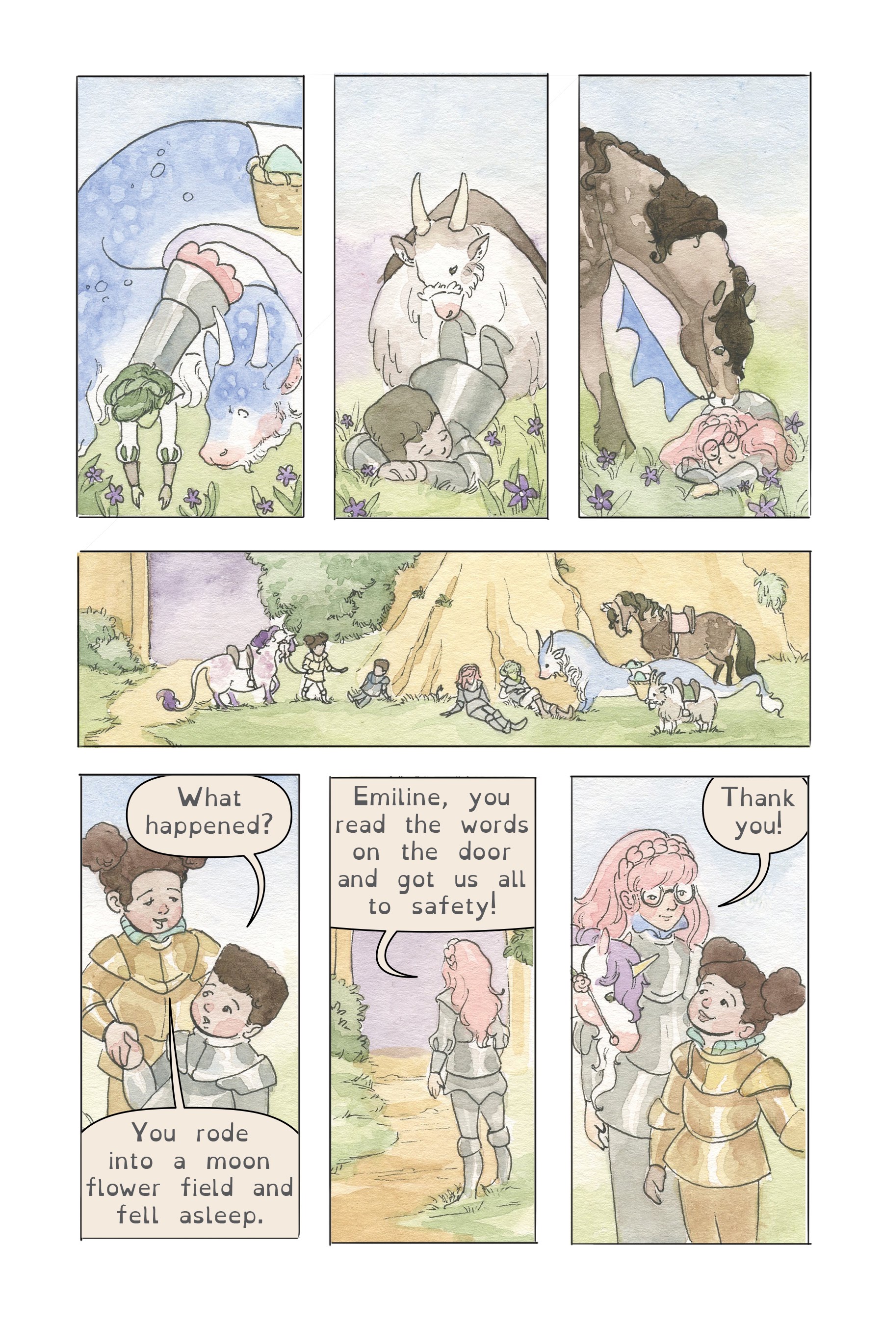 Read online Emiline: Knight in Training comic -  Issue # Full - 36