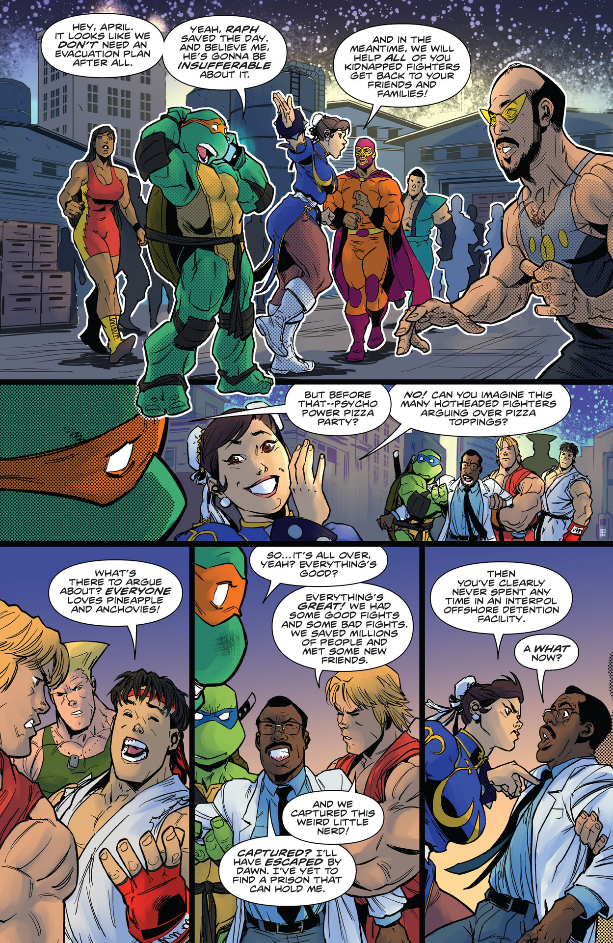 Read online Teenage Mutant Ninja Turtles vs. Street Fighter comic -  Issue #5 - 18