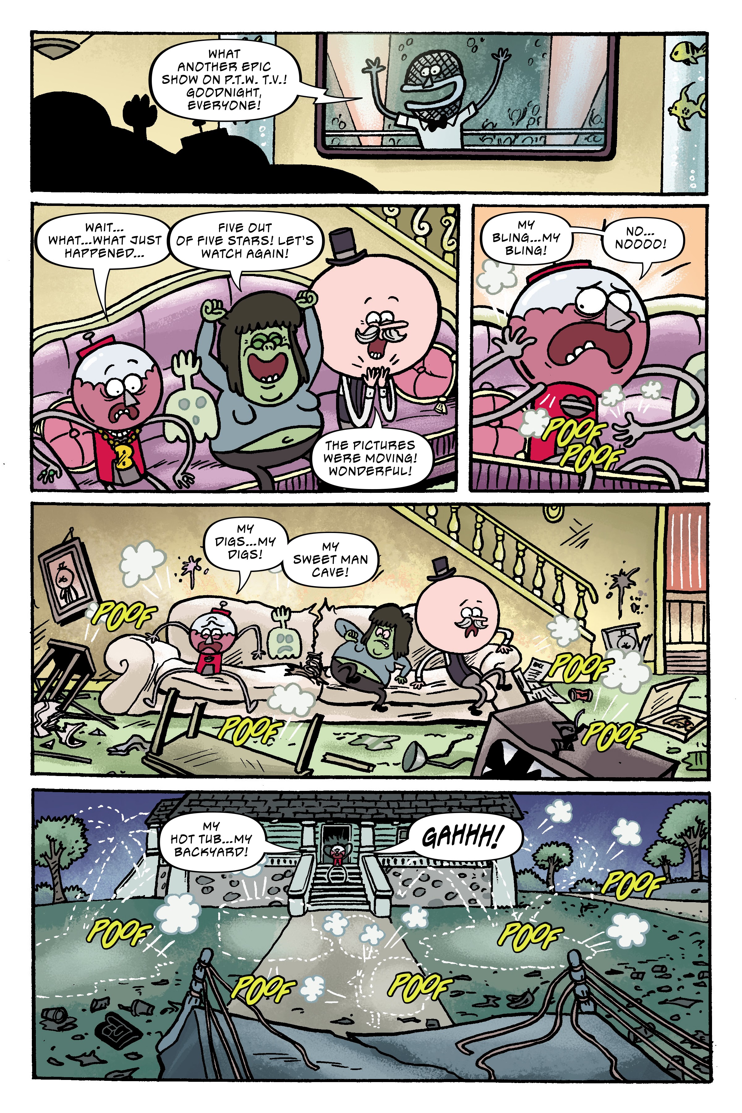 Read online Regular Show: Wrasslesplosion comic -  Issue # TPB - 113