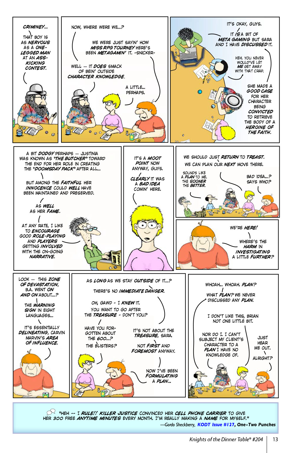 Read online Knights of the Dinner Table comic -  Issue #204 - 15