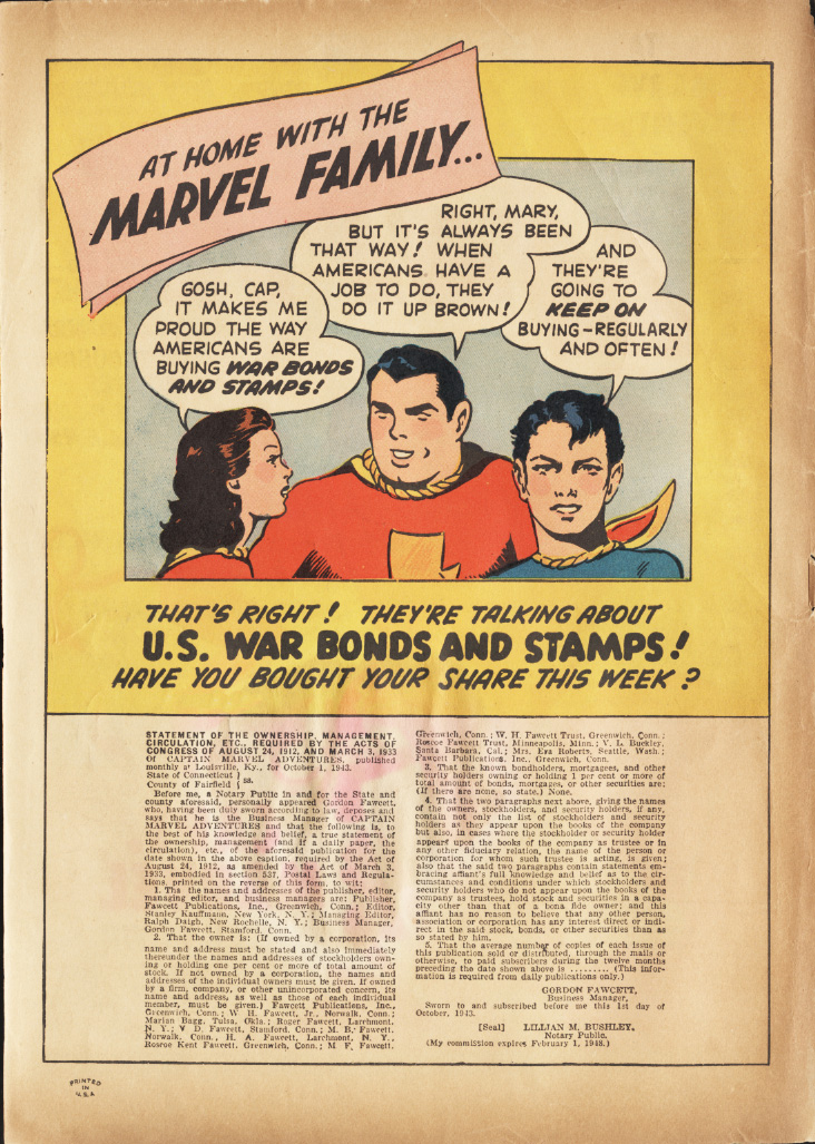 Read online Captain Marvel Adventures comic -  Issue #31 - 2