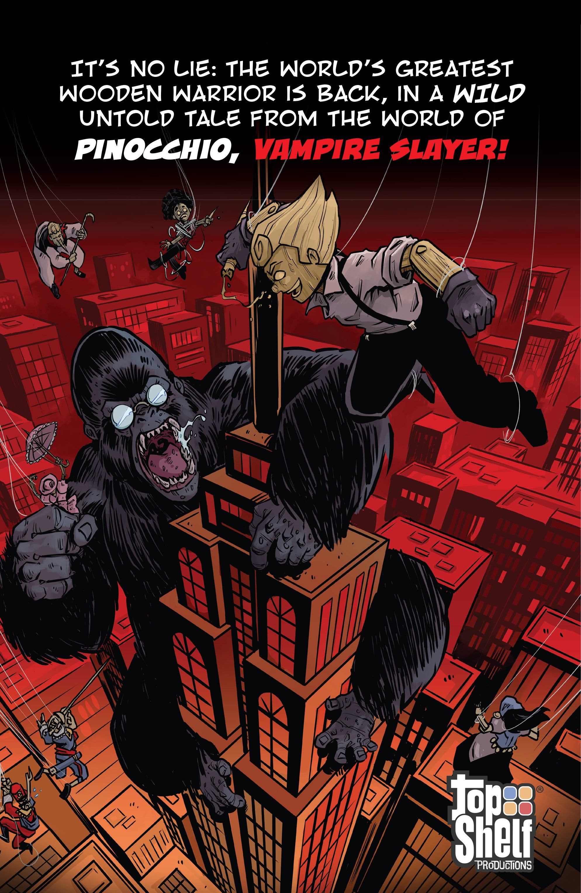 Read online Pinocchio, Vampire Slayer Versus the Vampire Zoo comic -  Issue # Full - 34