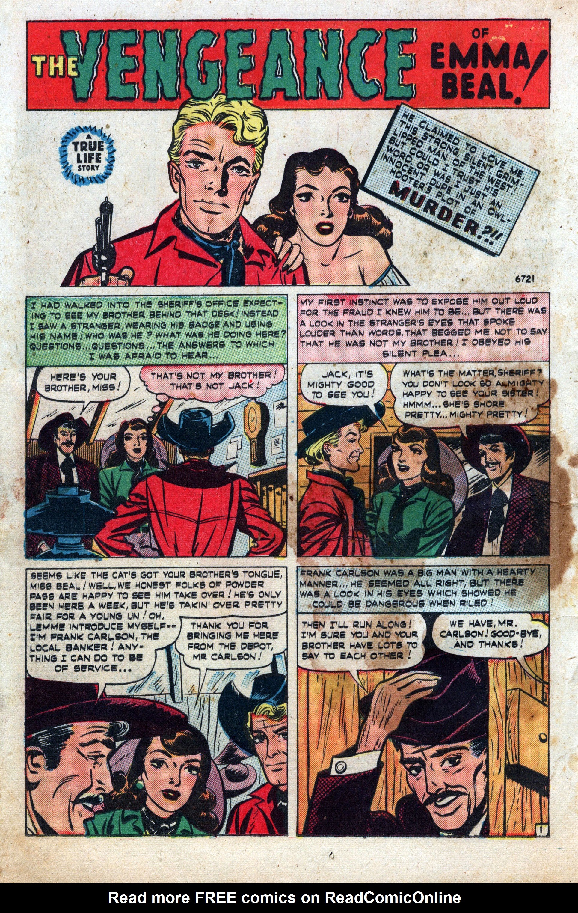 Read online Cowboy Romances comic -  Issue #2 - 24