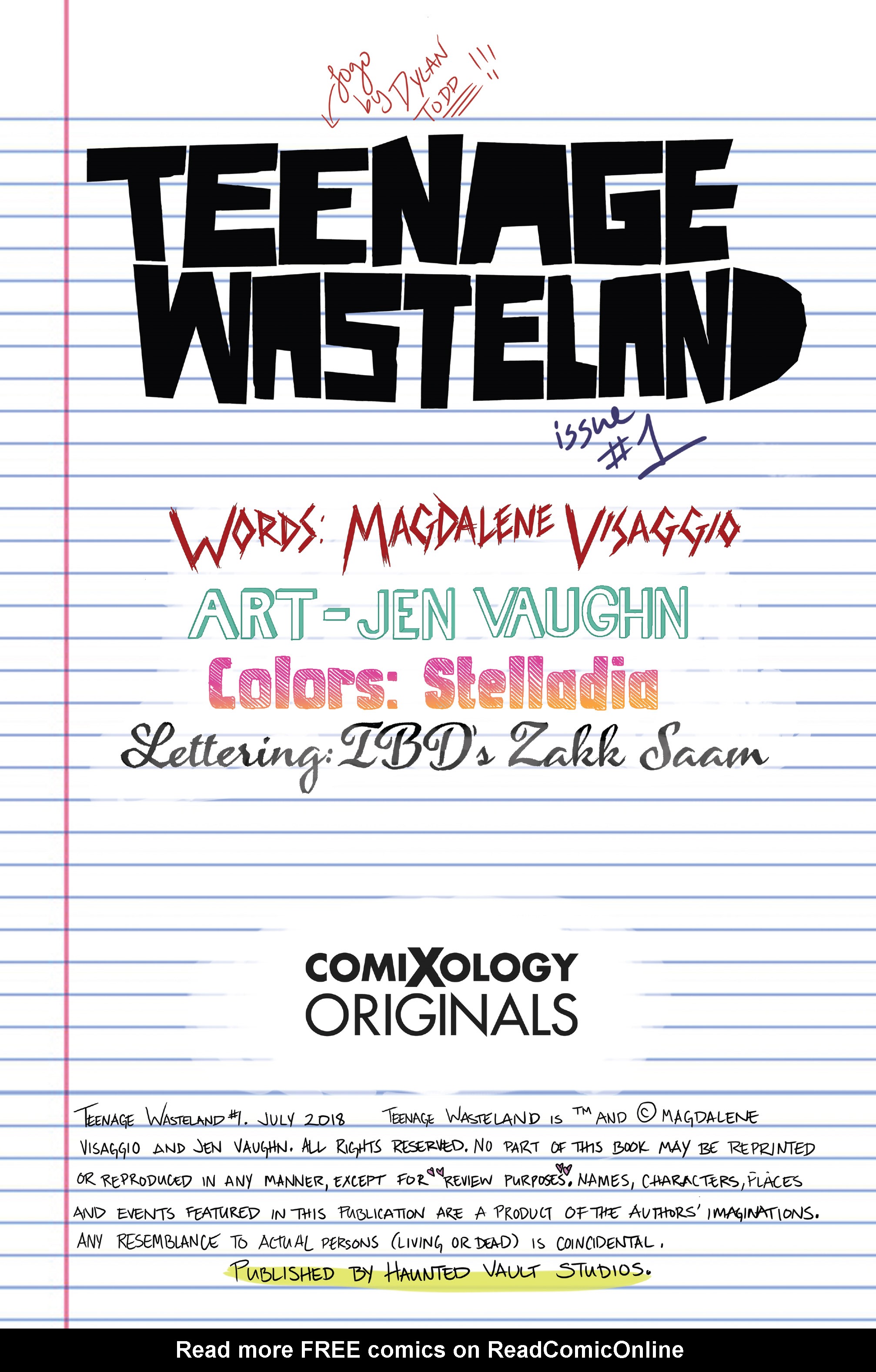 Read online Teenage Wasteland comic -  Issue #1 - 2
