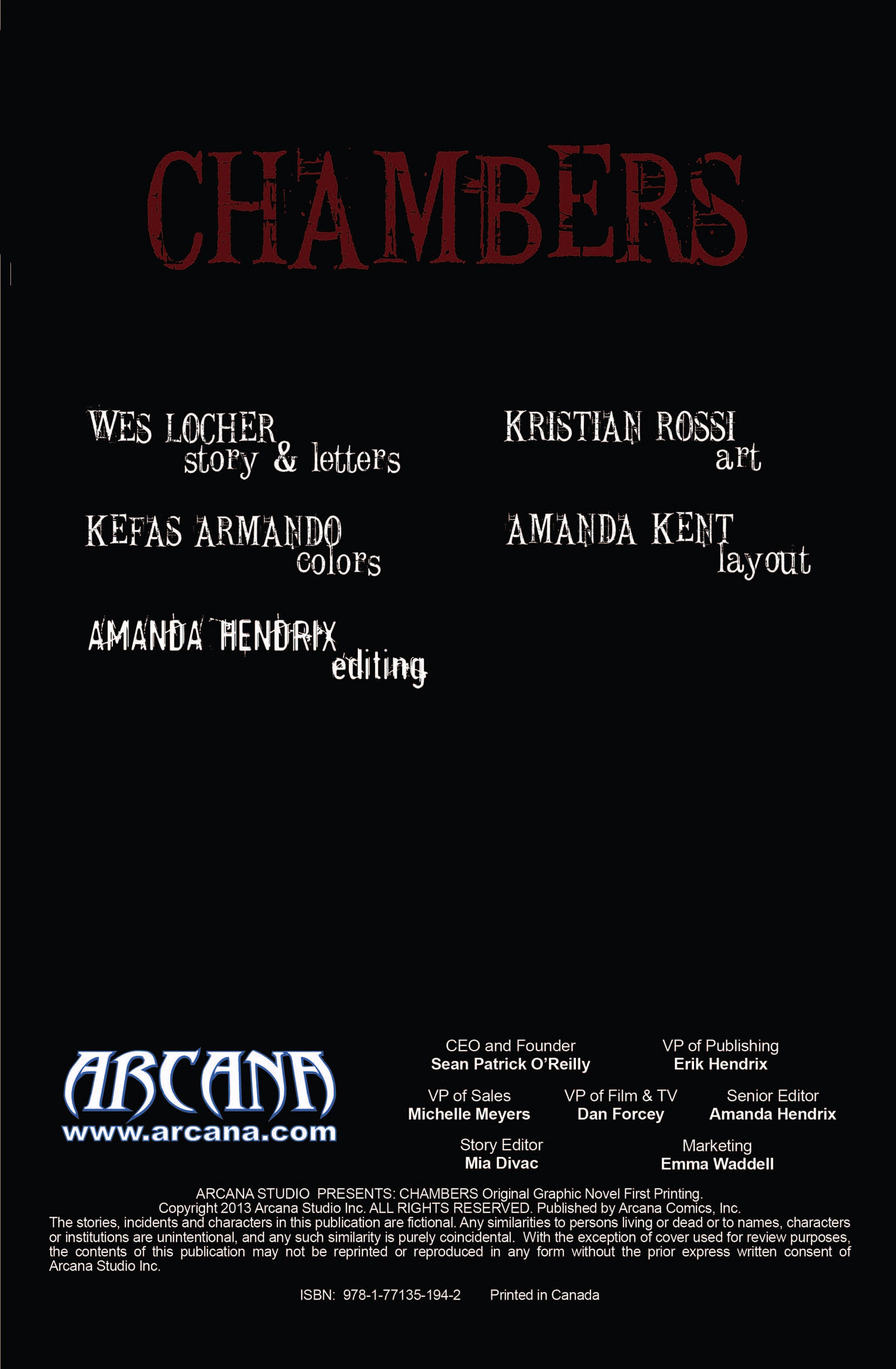 Read online Chambers comic -  Issue #1 - 2