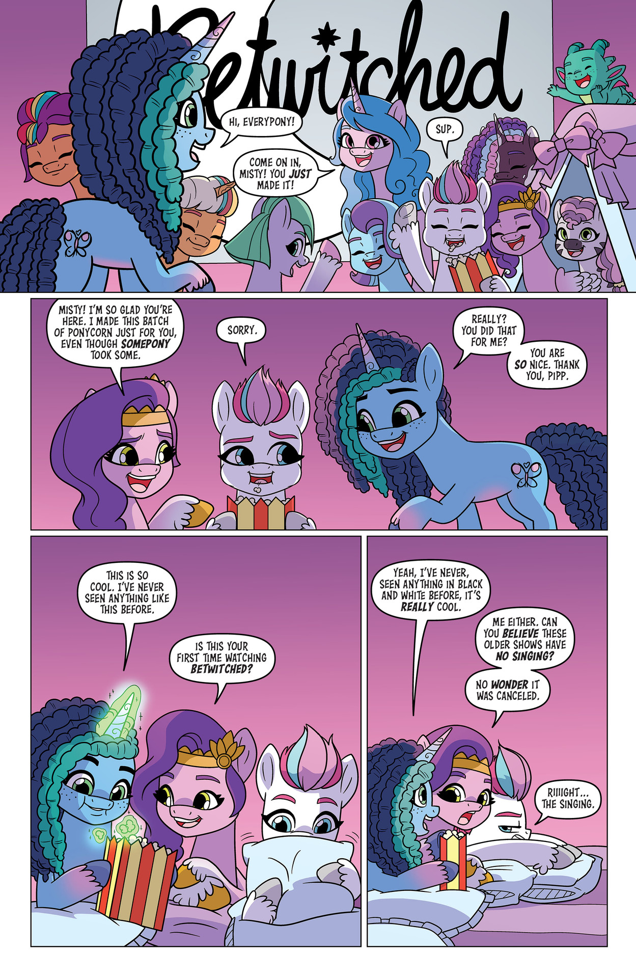 Read online My Little Pony: Black, White & Blue comic -  Issue # Full - 8