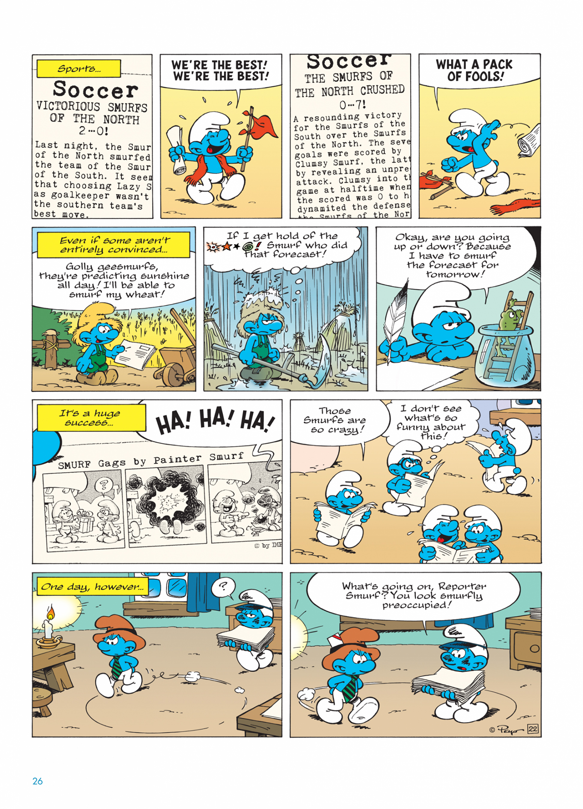 Read online The Smurfs comic -  Issue #24 - 26